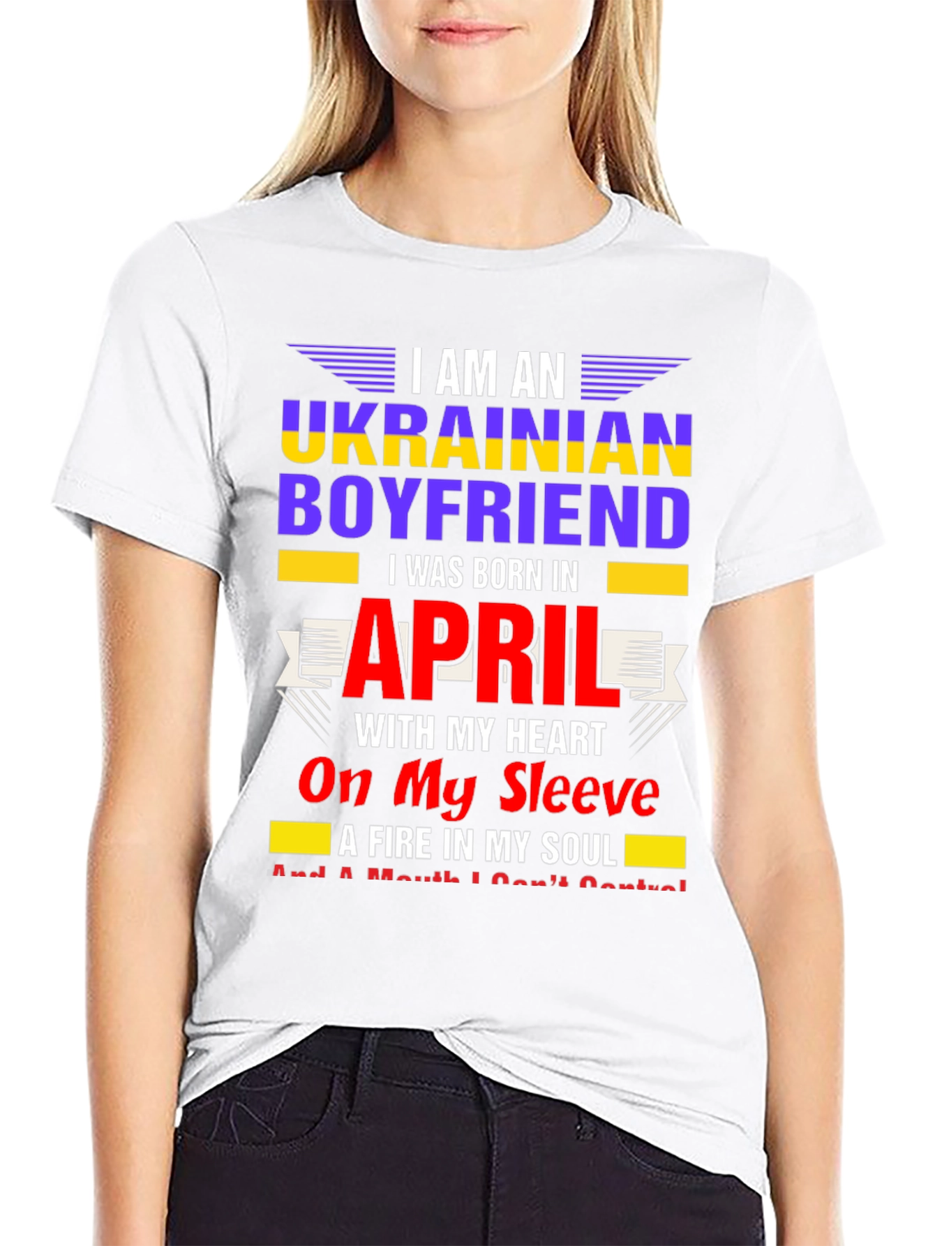 Ukrainian Boyfriend April Birthday T-Shirt