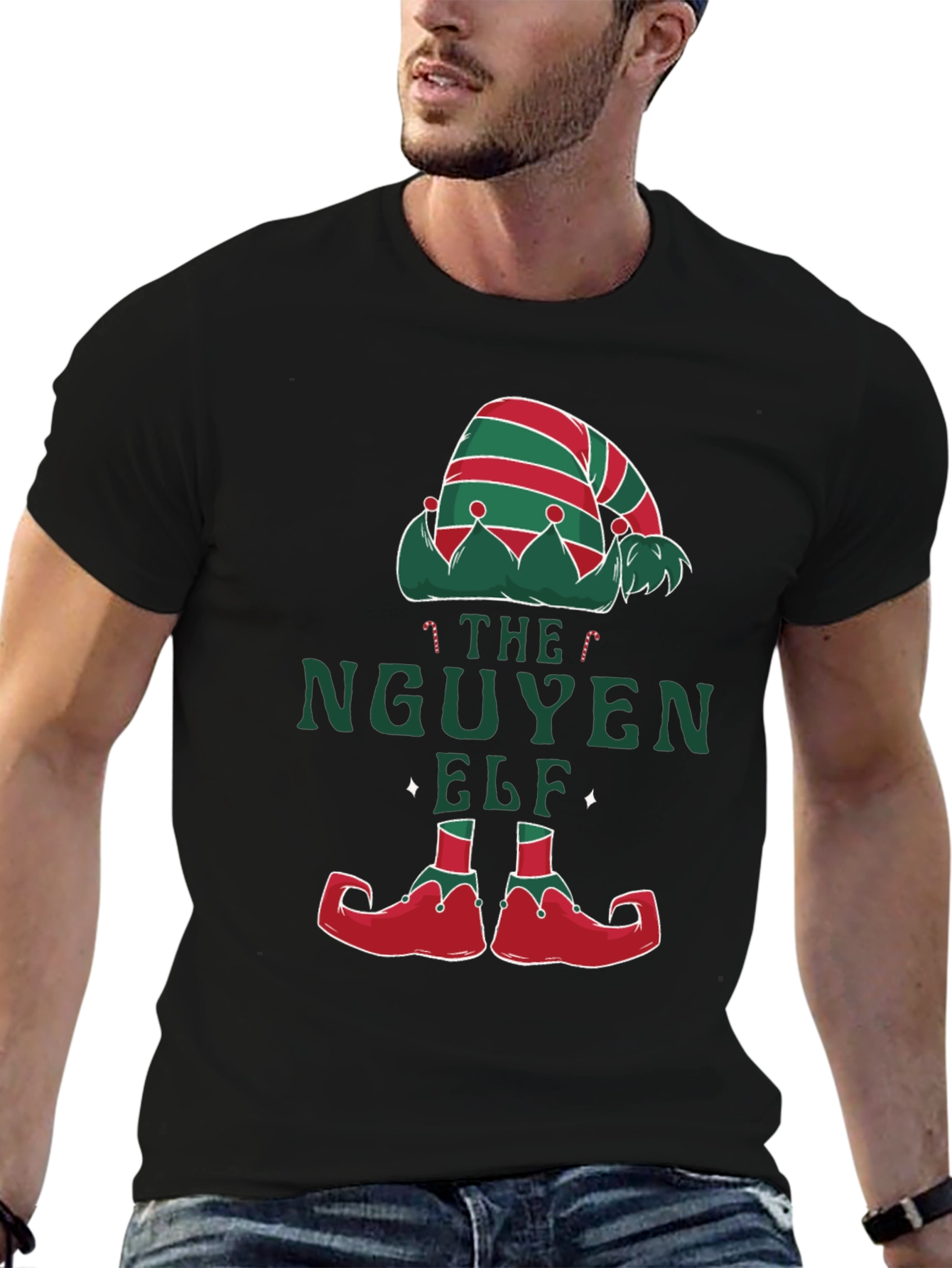 The Nguyen Elf Christmas T-Shirt Funny Holiday Tee