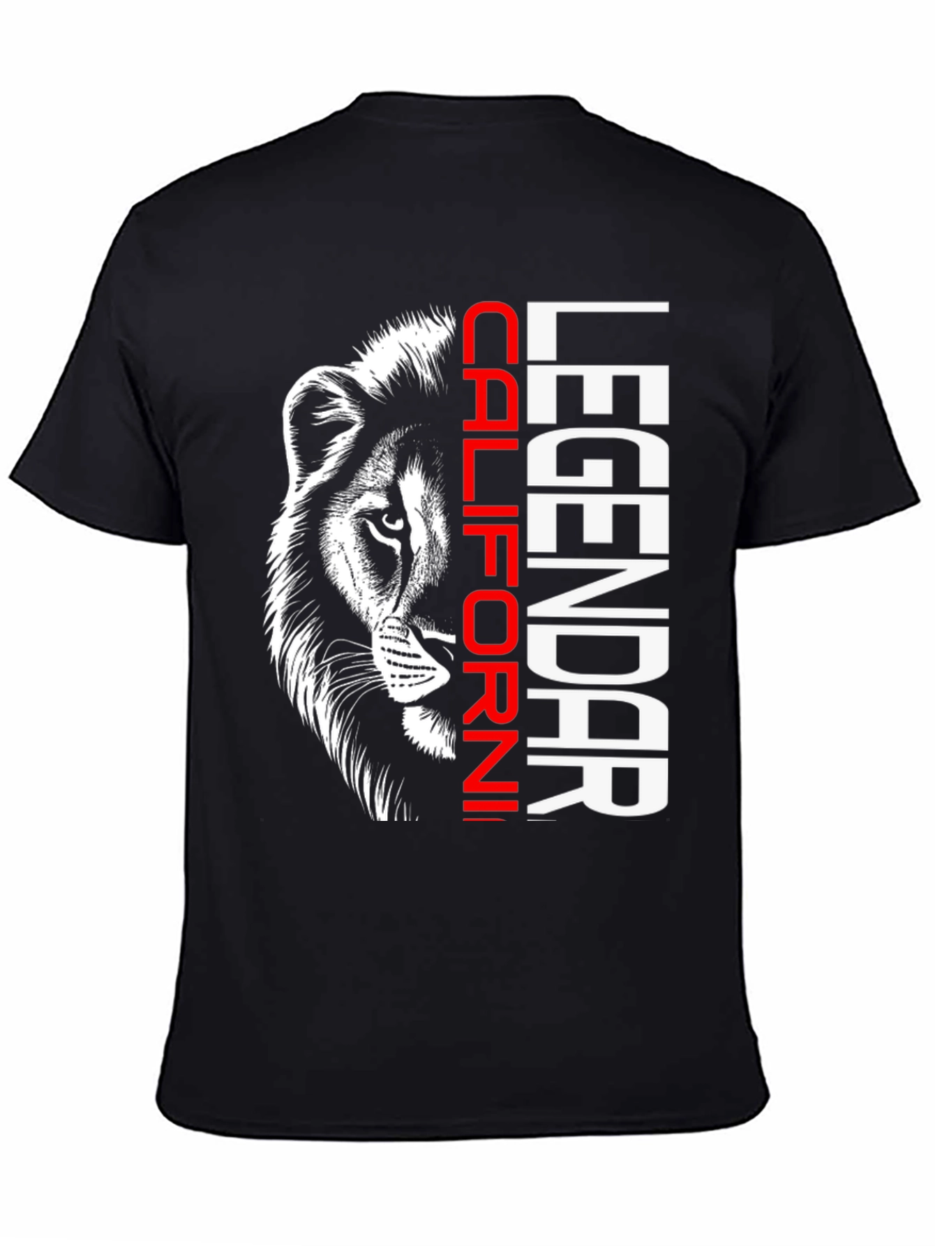 California Legendary Lion Black T-Shirt