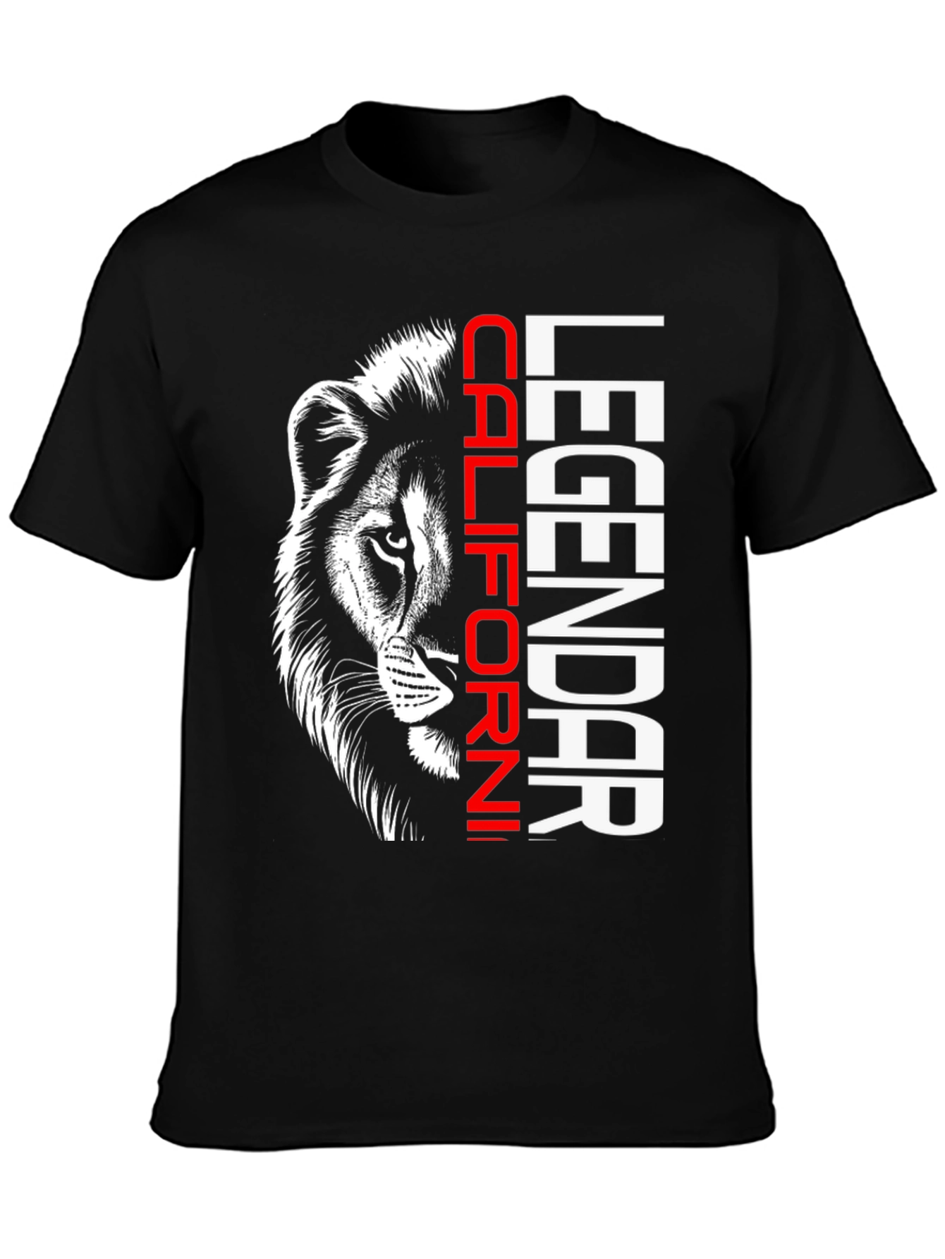 California Legendary Lion Black T-Shirt