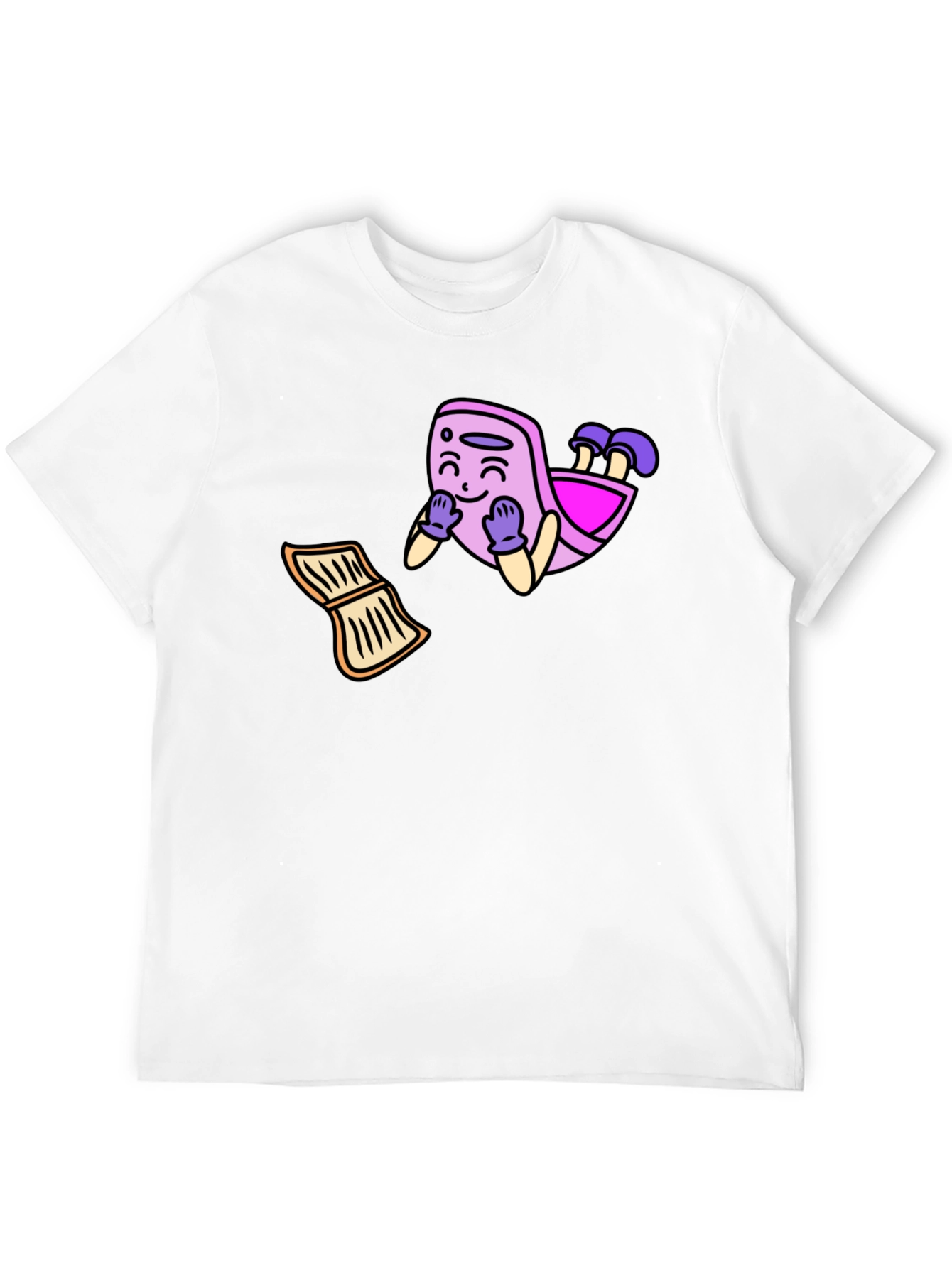 Cartoon Graphic Black T-Shirt