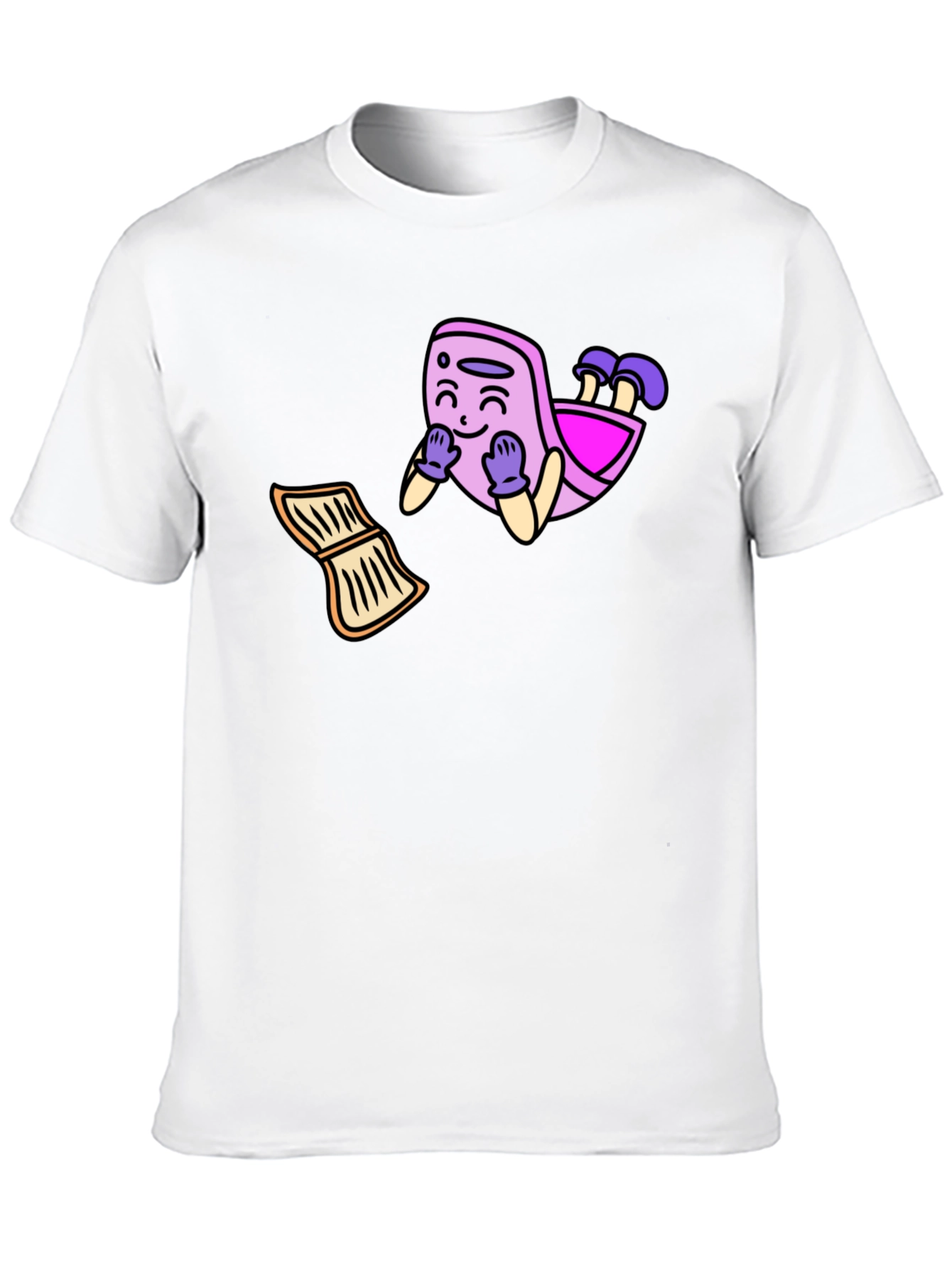 Cartoon Graphic Black T-Shirt