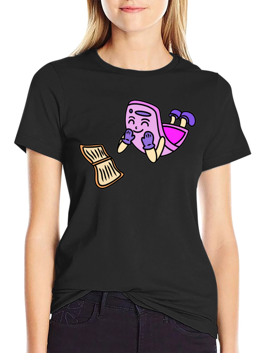 Cartoon Graphic Black T-Shirt