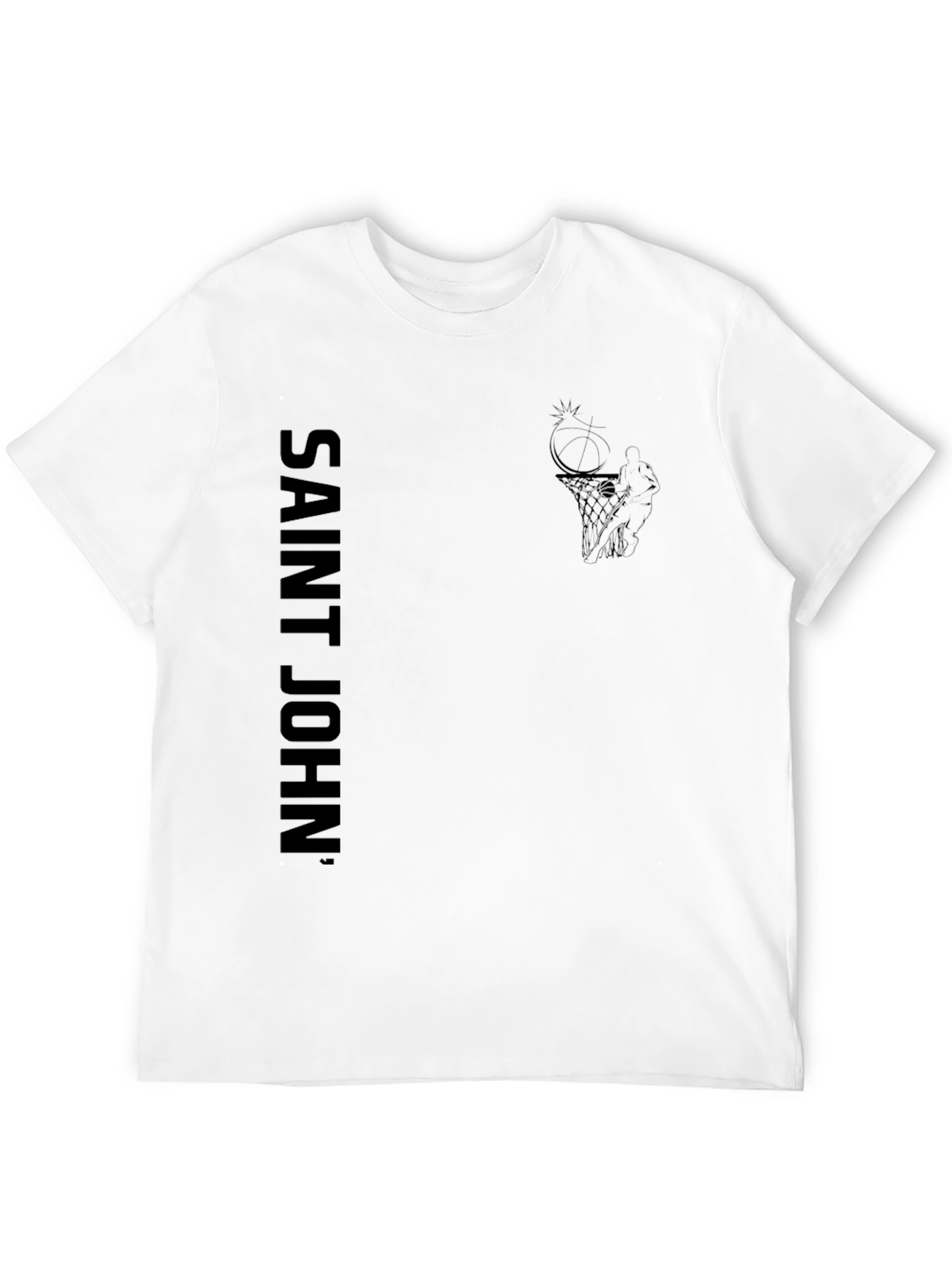 Saint John Black Graphic Tee