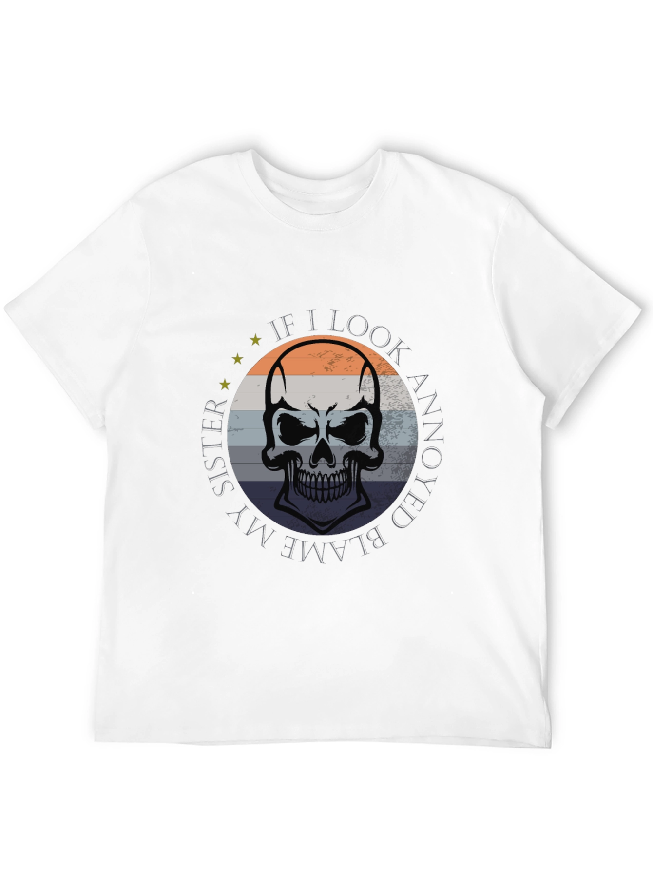 Blame My Sister Skull Graphic Tee