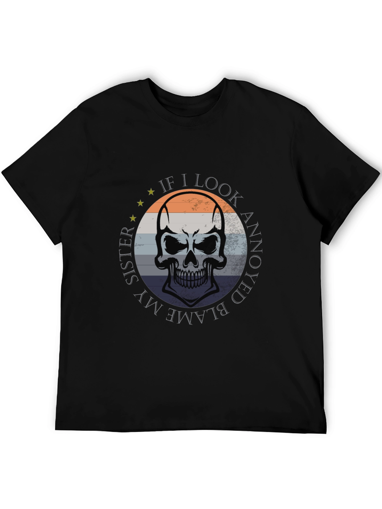 Blame My Sister Skull Graphic Tee