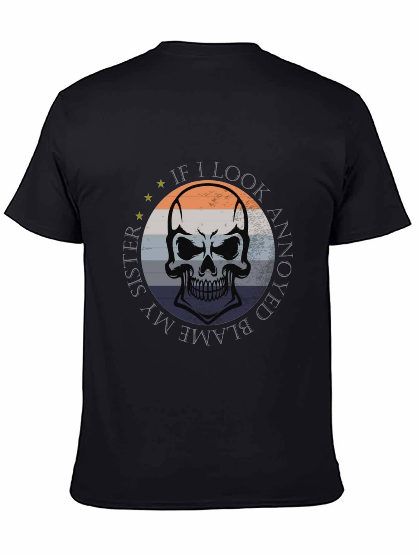 Blame My Sister Skull Graphic Tee