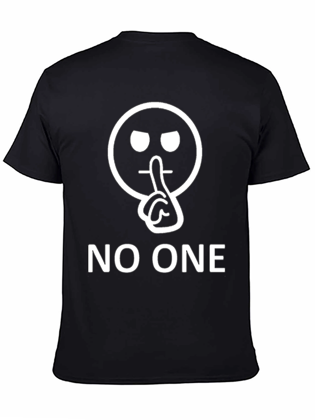 Shhh! No One T-Shirt - Novelty Graphic Tee