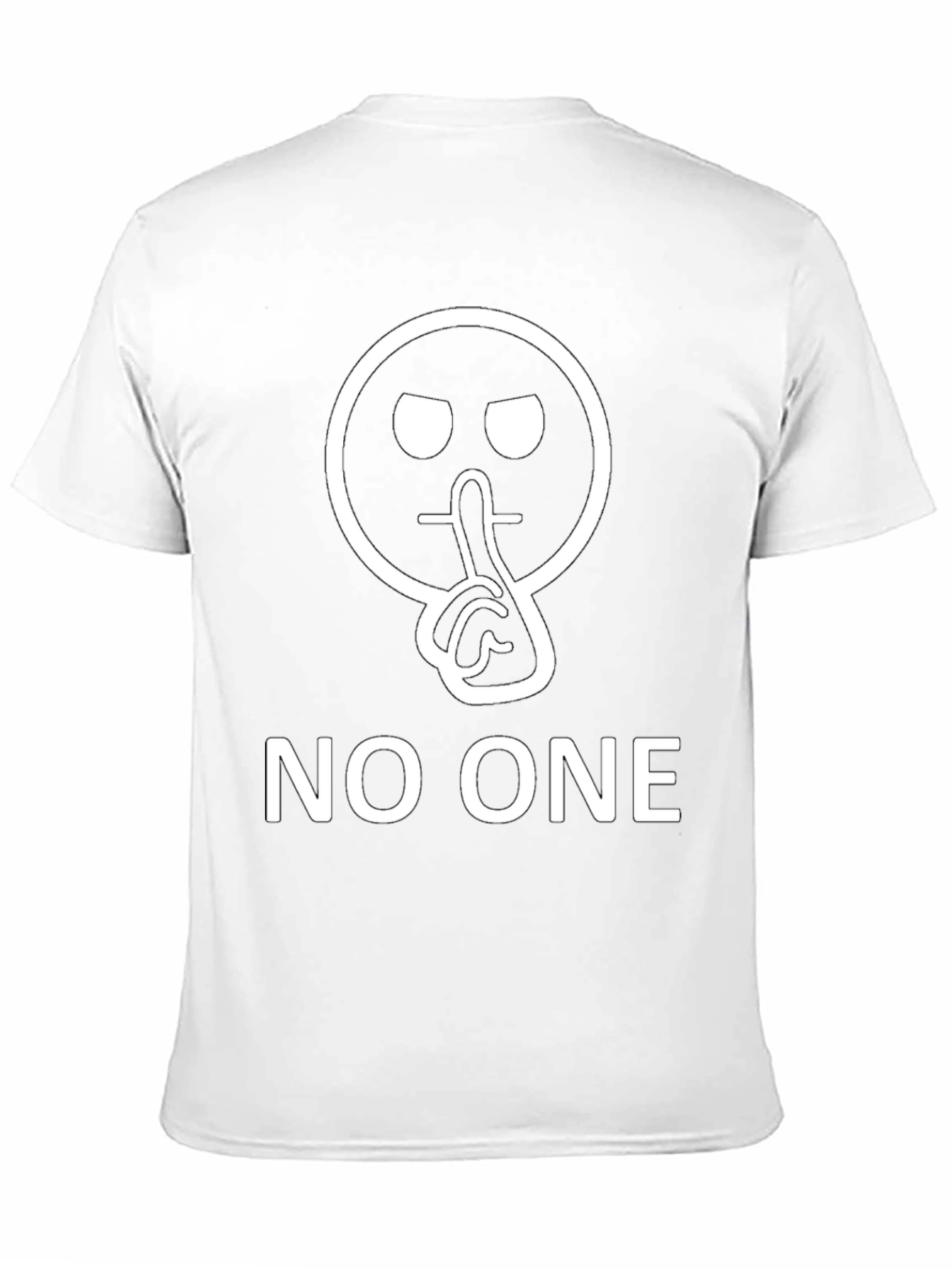 Shhh! No One T-Shirt - Novelty Graphic Tee