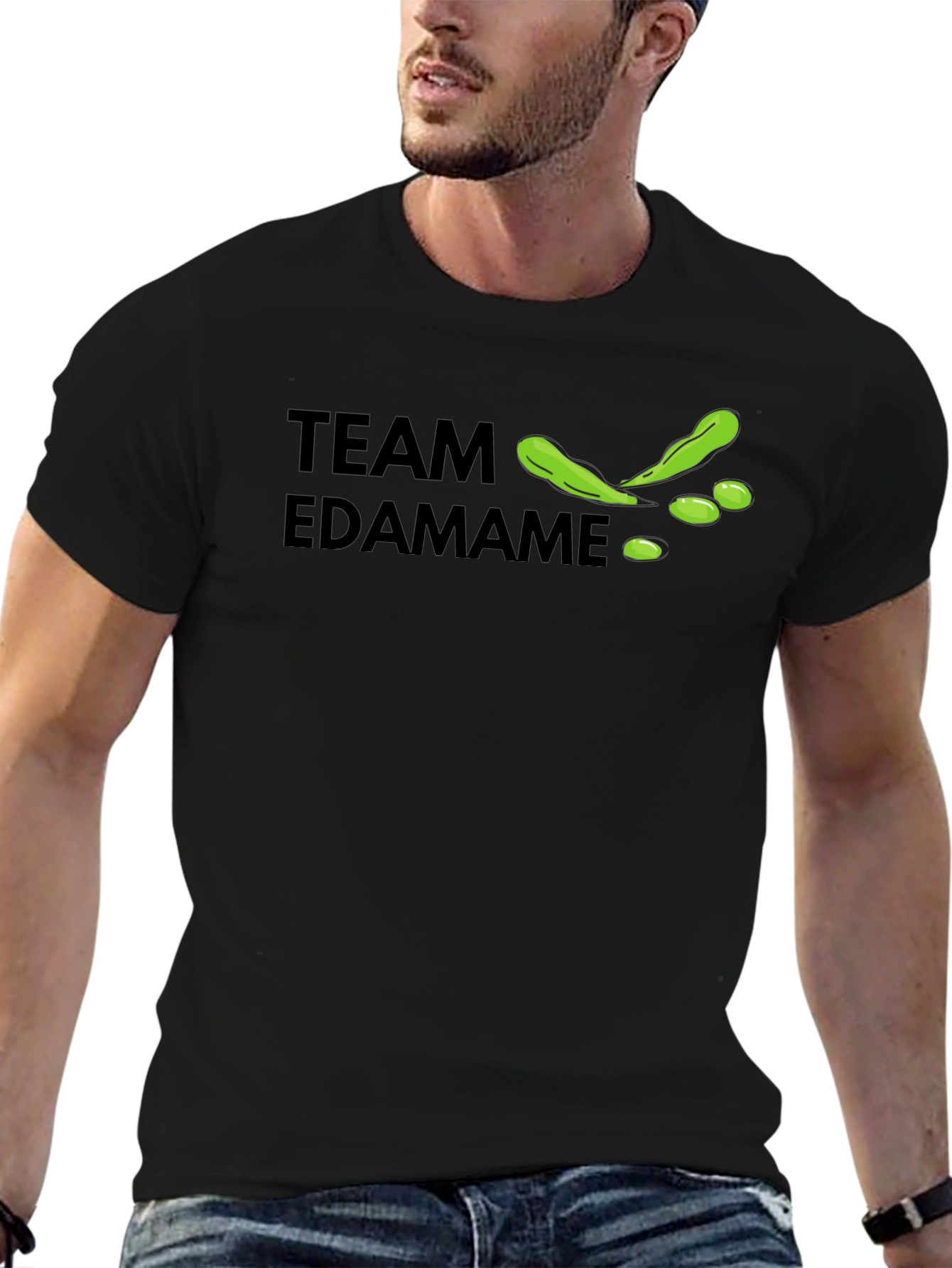 Team Edamame Graphic T-Shirt - Casual Crew Neck Tee