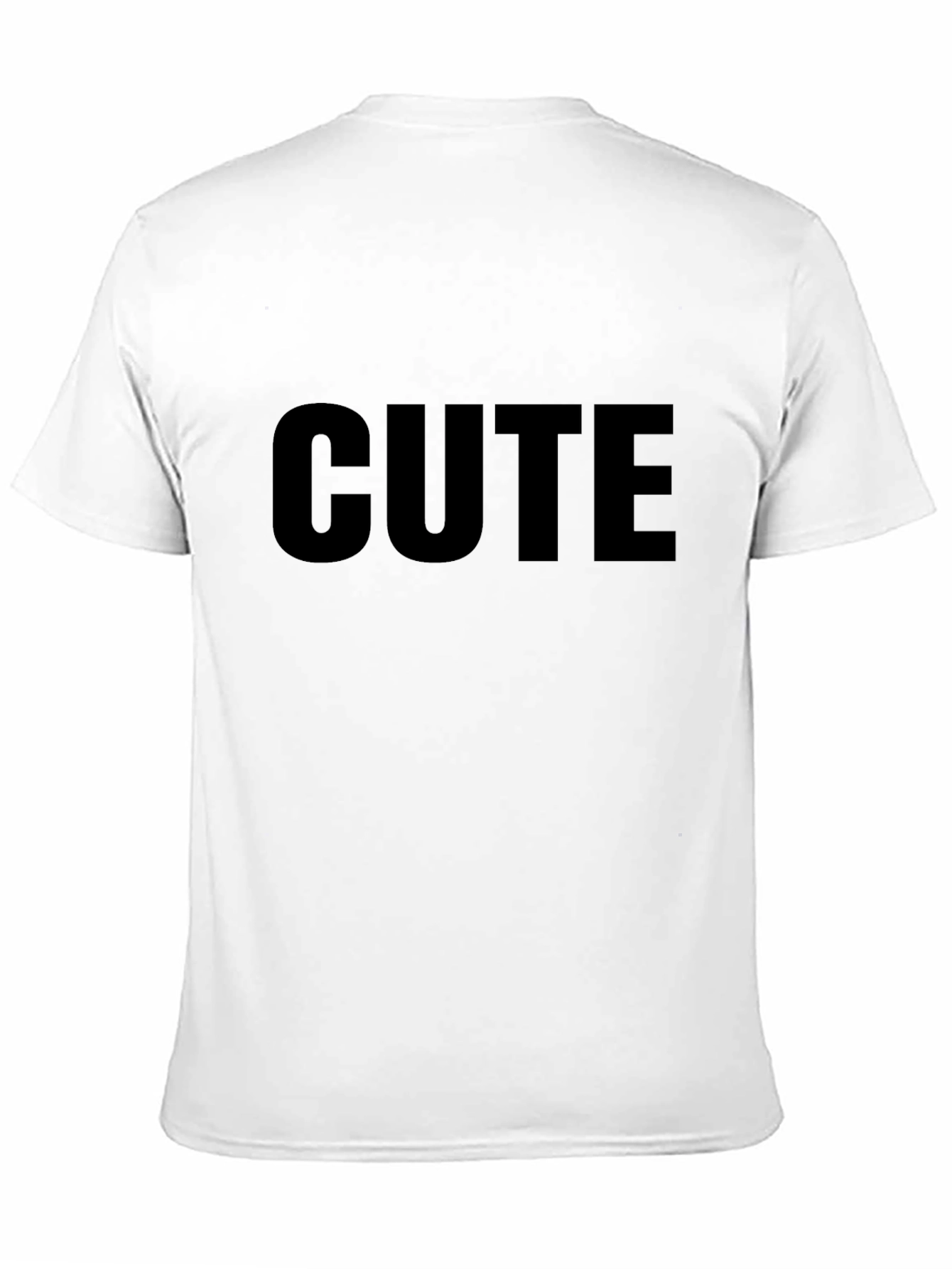 Black T-Shirt with CUTE Text