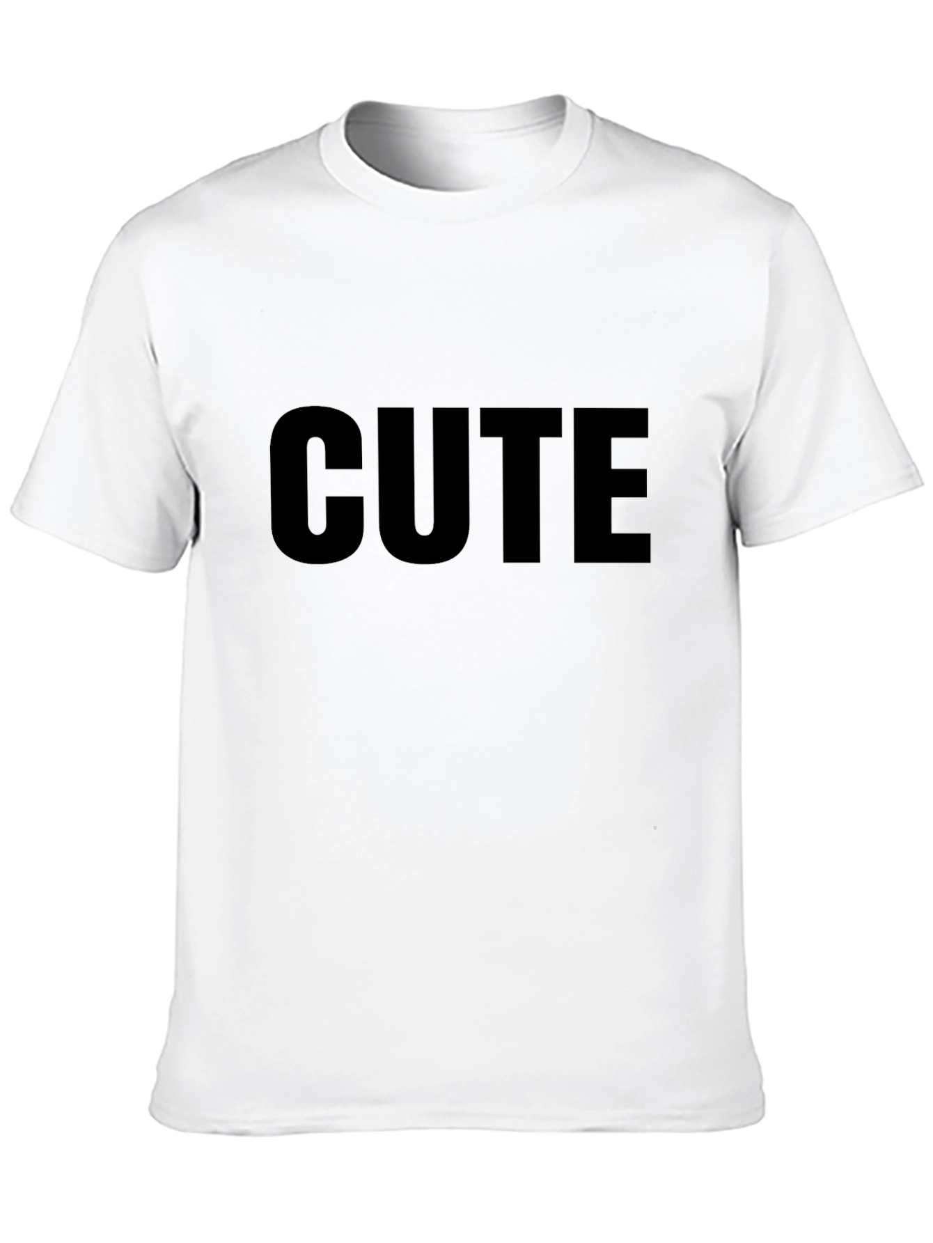 Black T-Shirt with CUTE Text