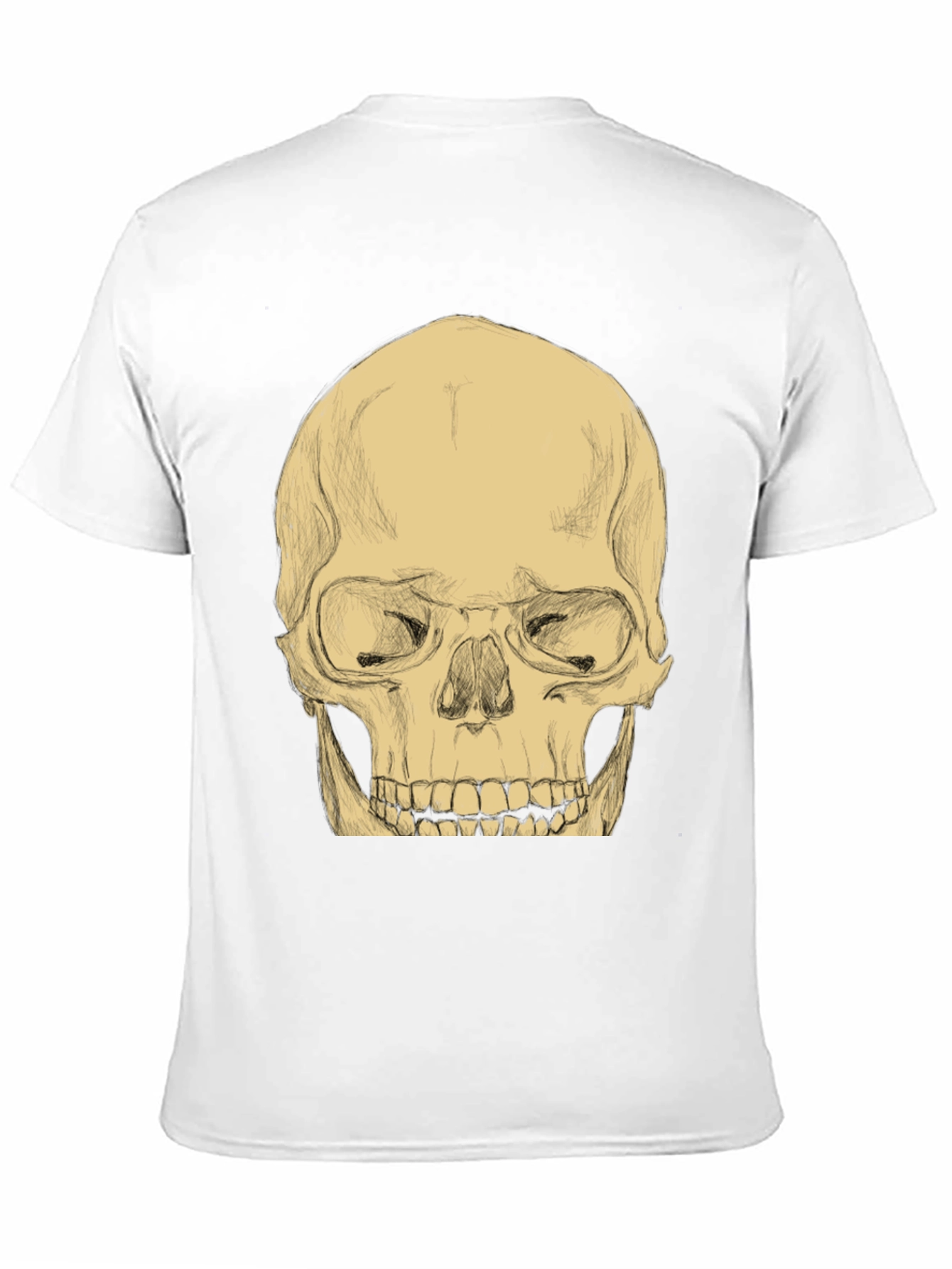 Skull Graphic Tee - Mens Casual Black T-Shirt