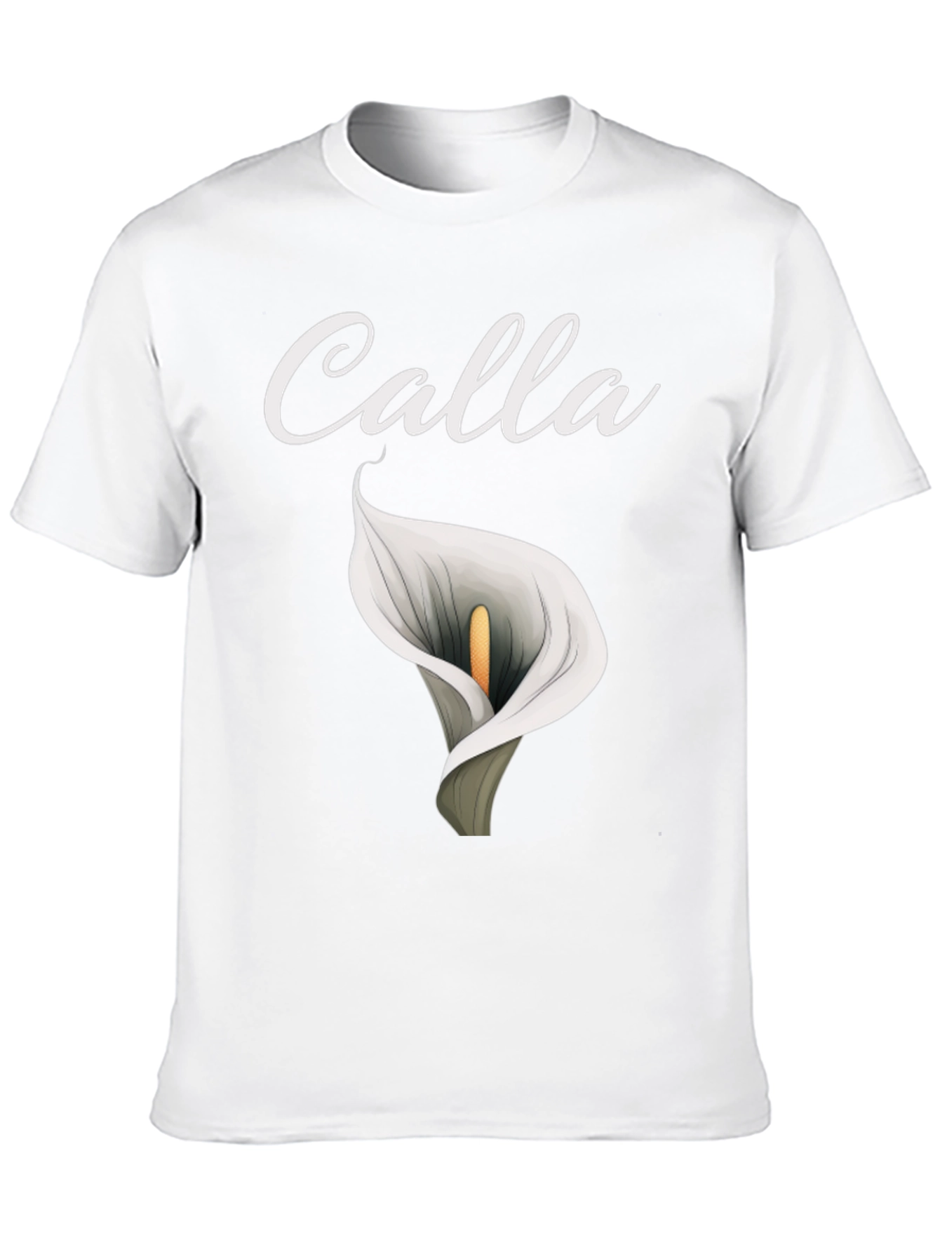 Calla Lily Graphic T-Shirt - Elegant Floral Design