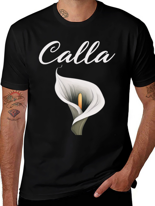 Calla Lily Graphic T-Shirt - Elegant Floral Design
