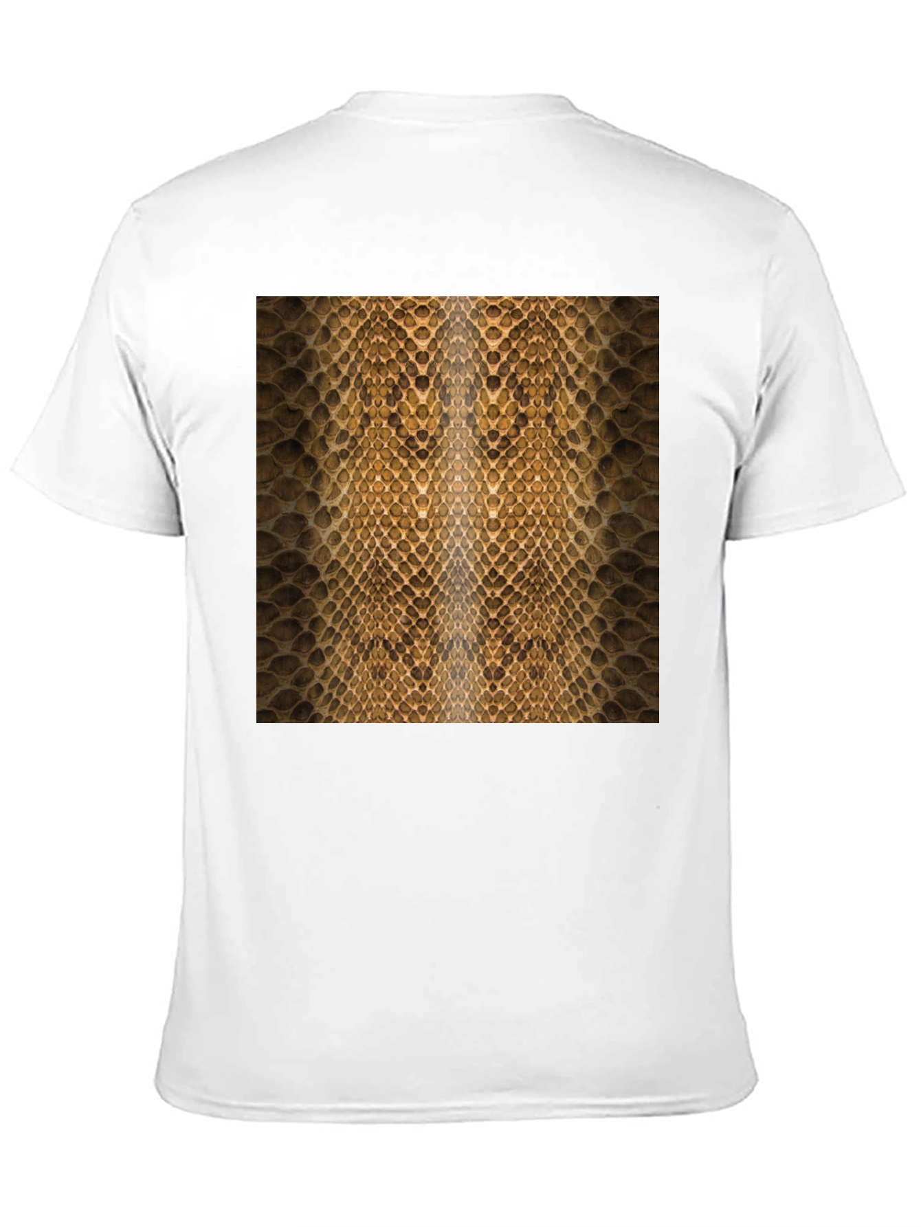 Snake Skin Pattern Black T-Shirt