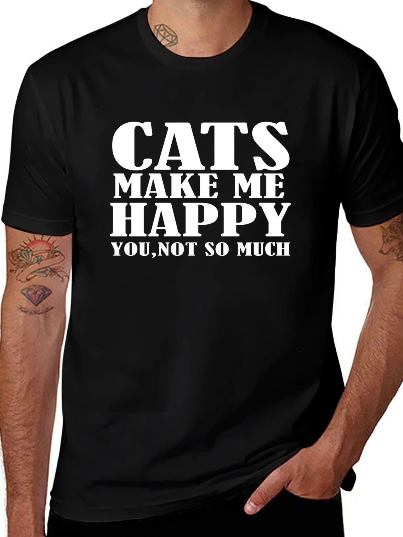 Cats Make Me Happy T-Shirt