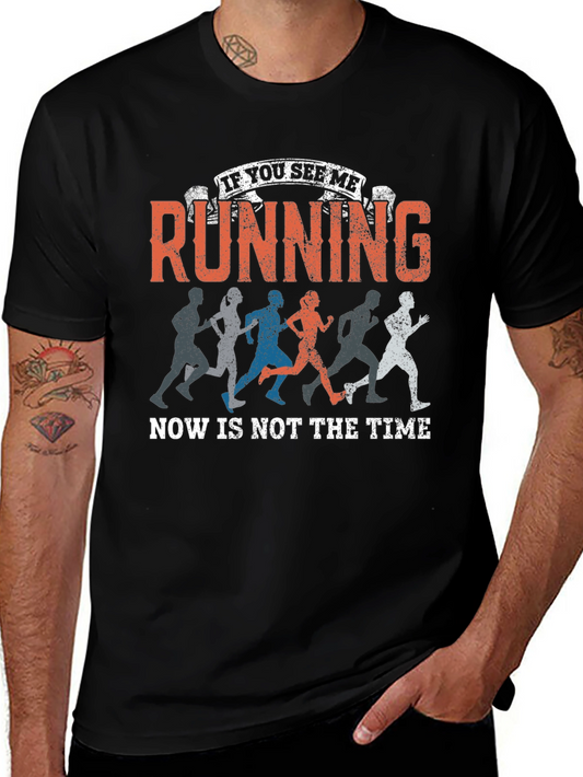 Running Humor Graphic Tee - Black