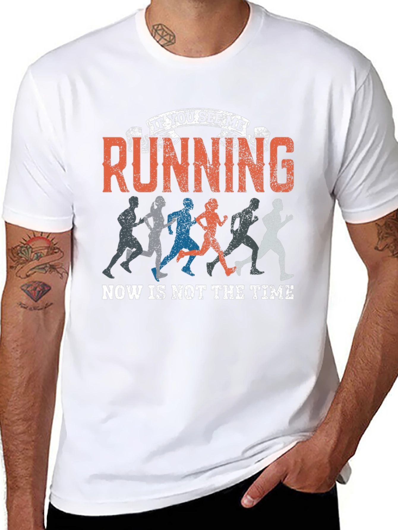Running Humor Graphic Tee - Black
