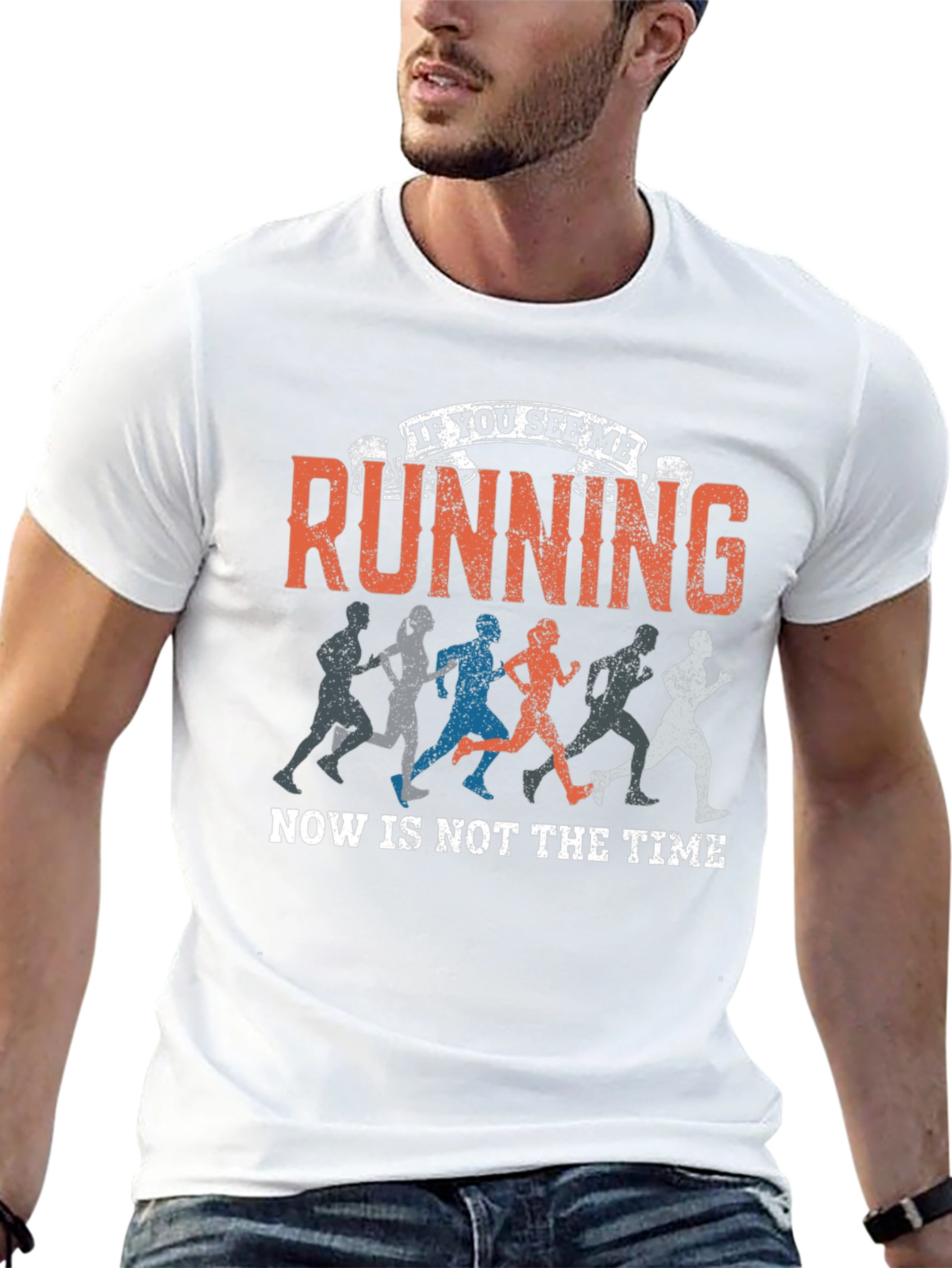 Running Humor Graphic Tee - Black