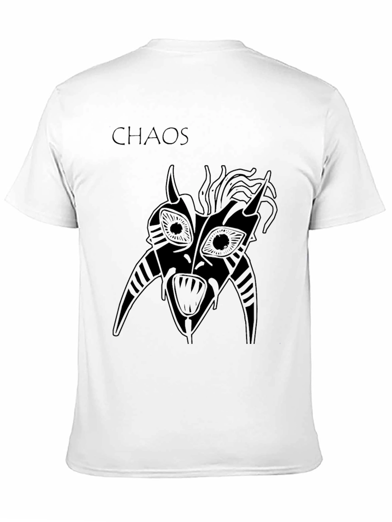 Chaos Graphic Print T-Shirt - Mens Black Tee