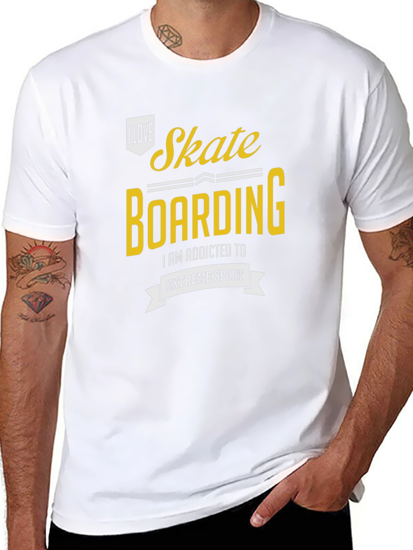 Skateboarding Addict T-Shirt - Extreme Sport Style