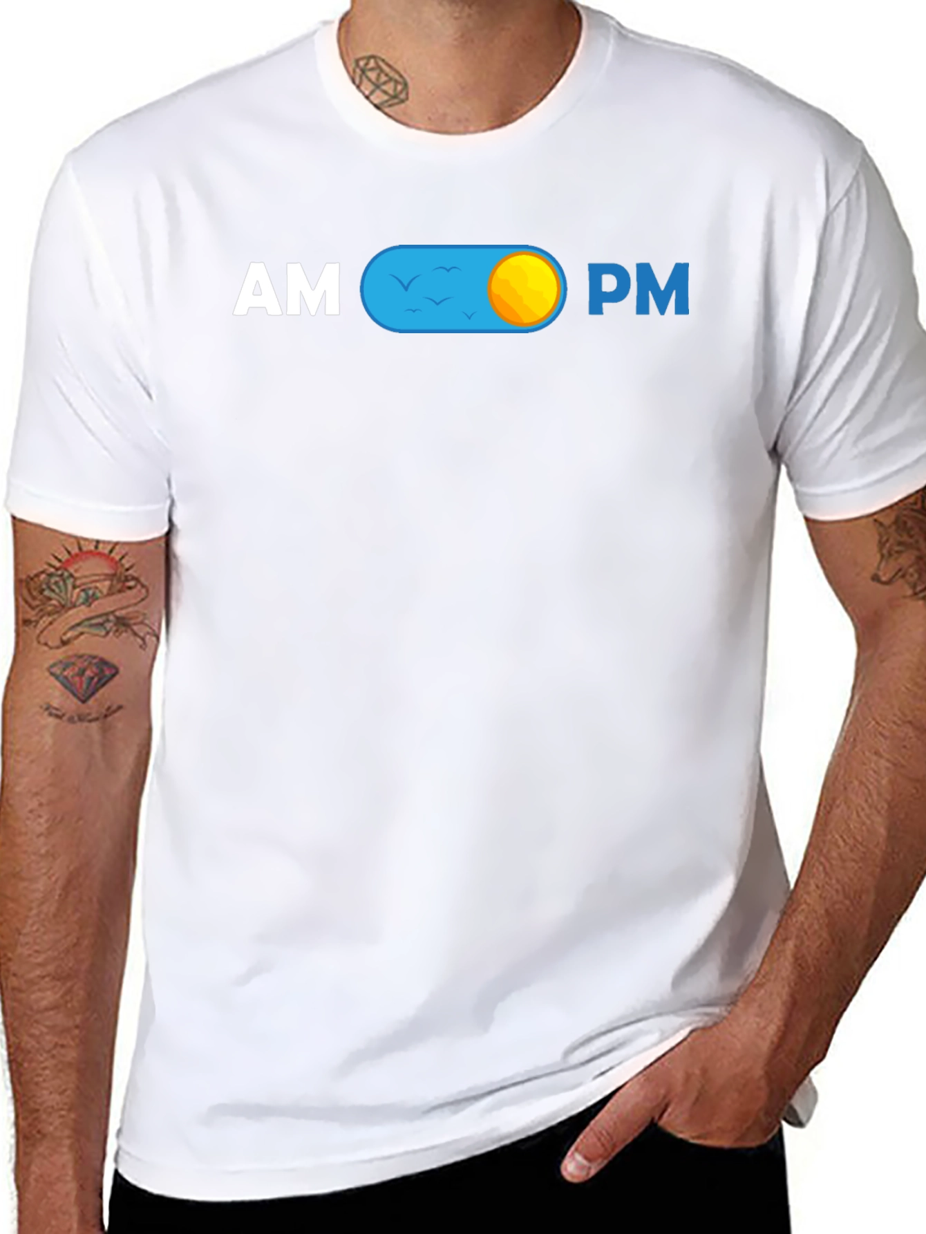 AM/PM Toggle T-Shirt - Day/Night Graphic Tee