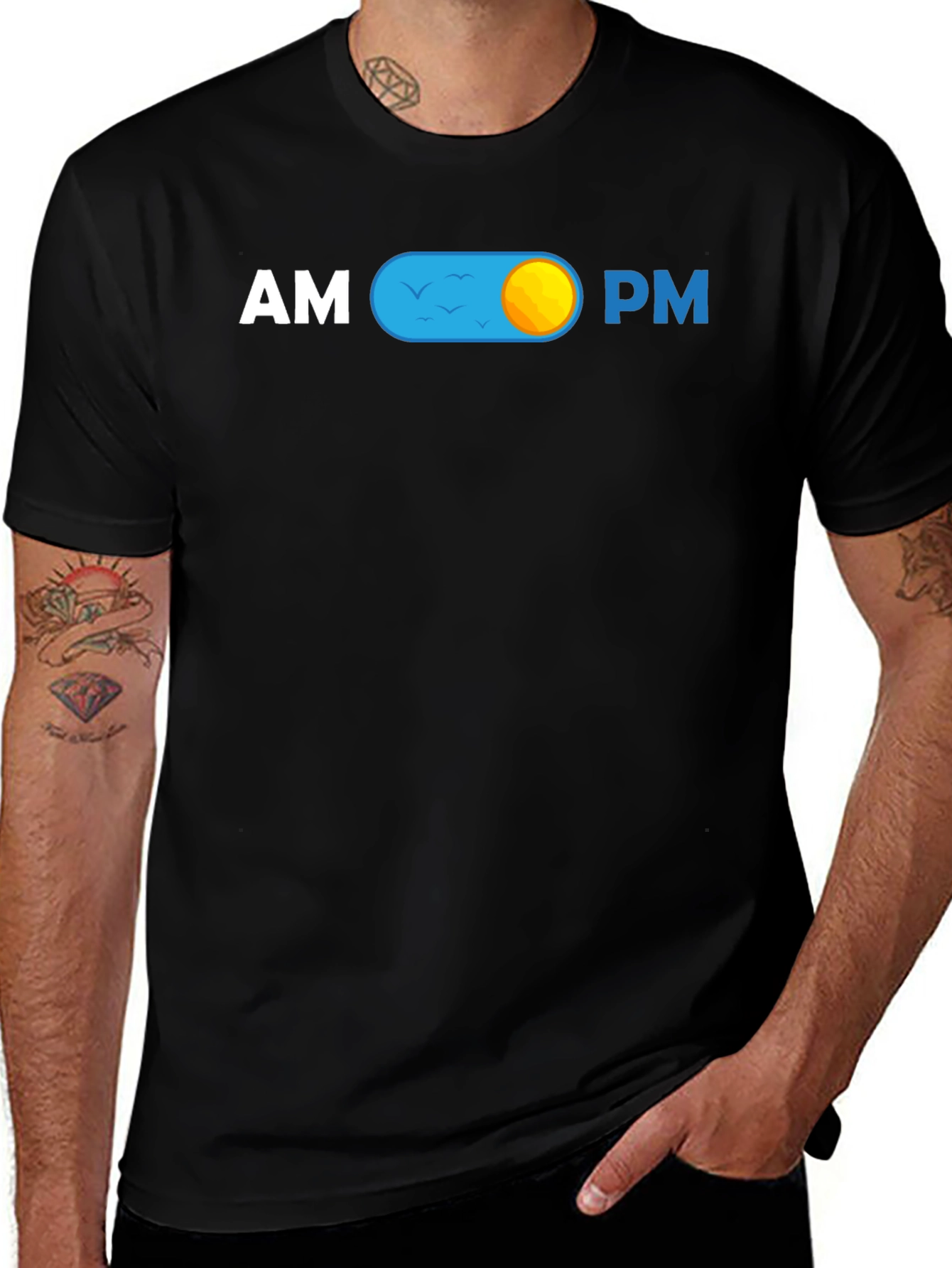 AM/PM Toggle T-Shirt - Day/Night Graphic Tee