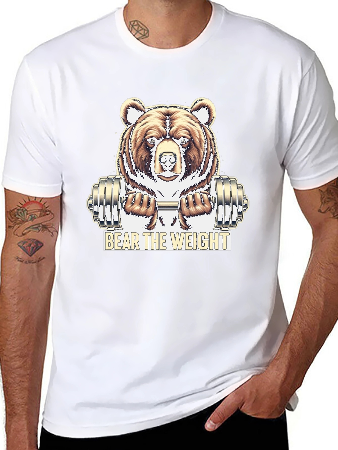Bear the Weight Black Graphic Tee