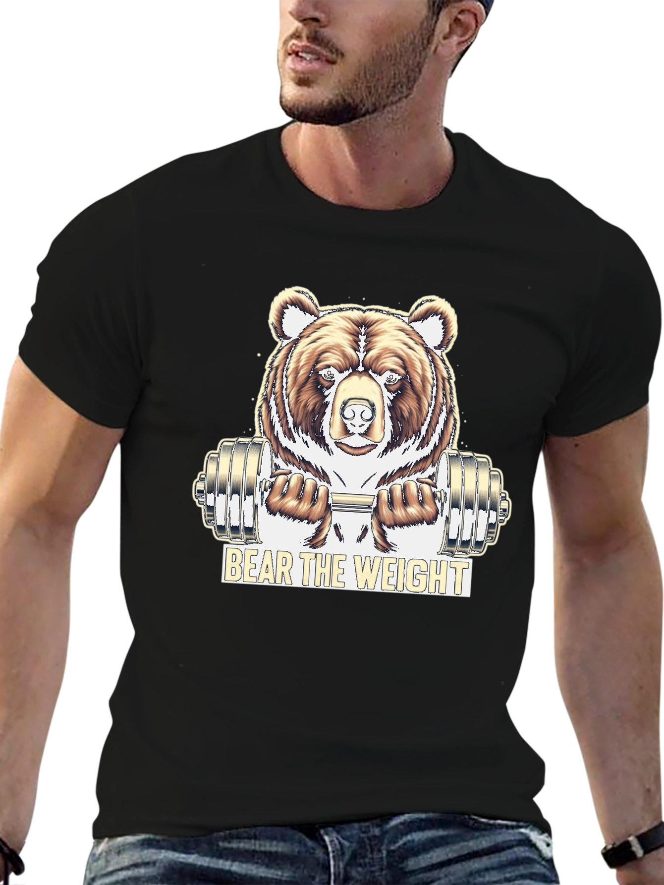 Bear the Weight Black Graphic Tee