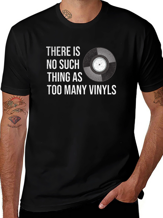 Vinyl Record Lover T-Shirt - Too Many Vinyls!