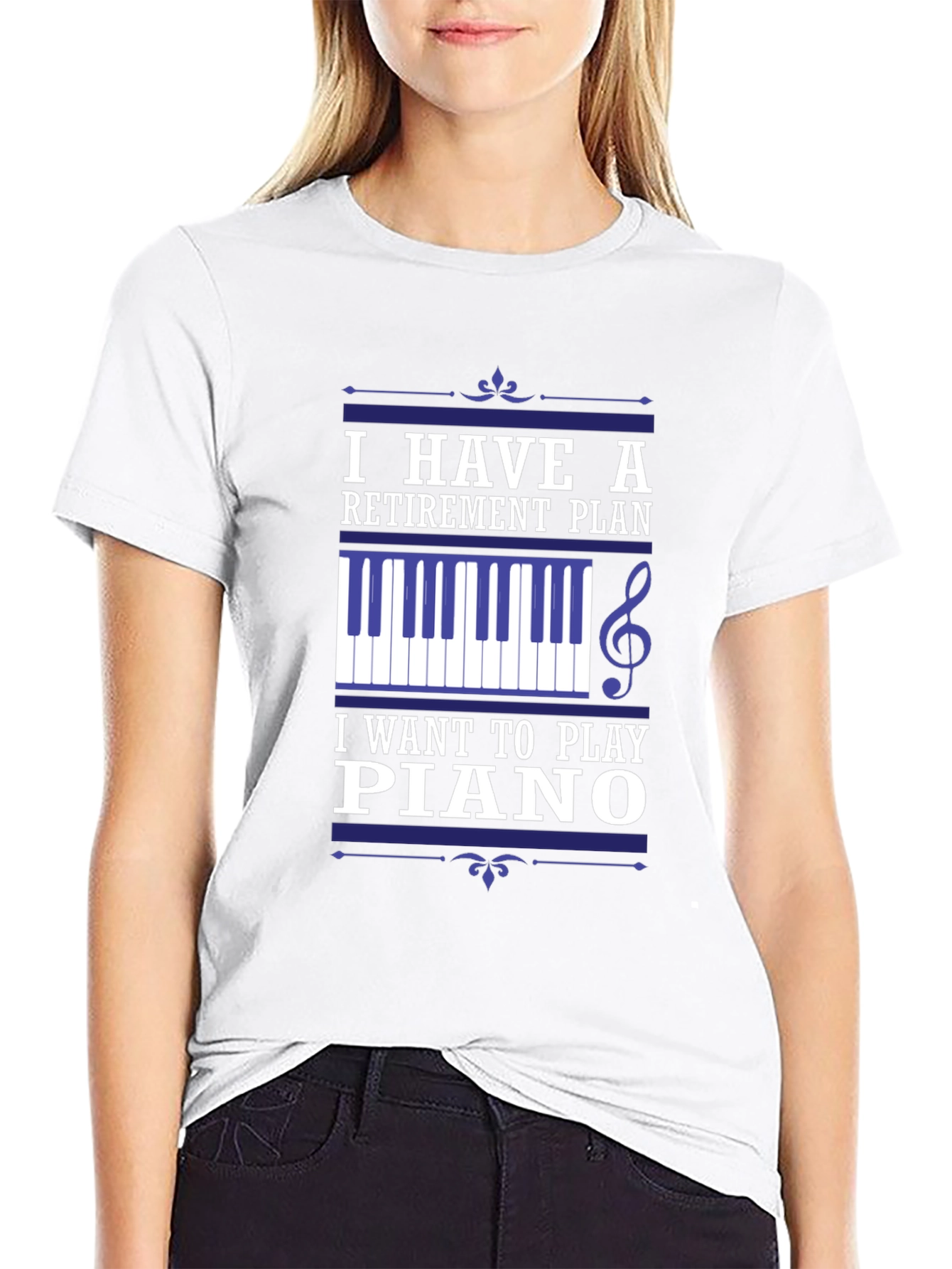 Retirement Plan Piano T-Shirt - Musician Gift