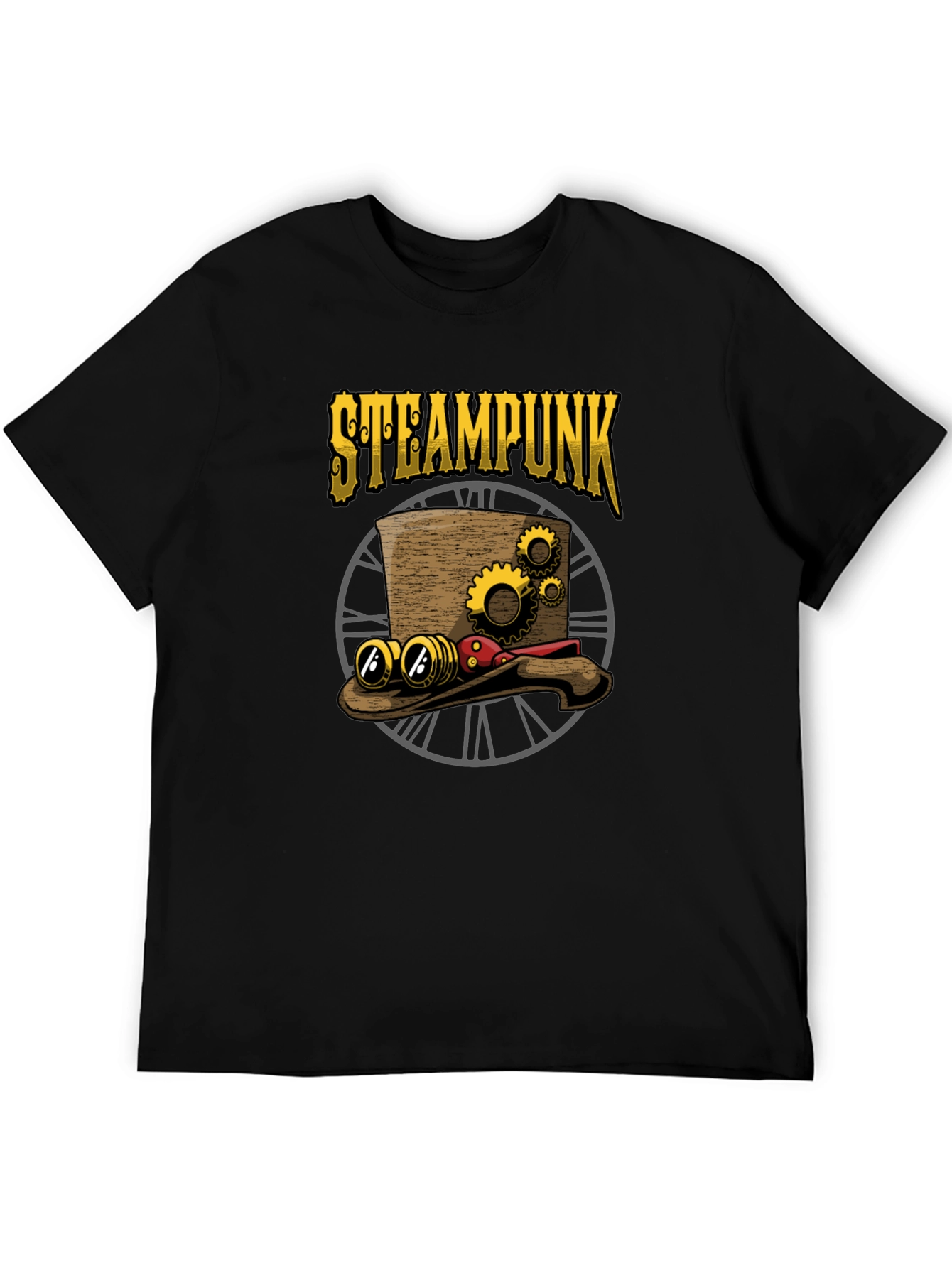Steampunk Hat Graphic T-Shirt - Unique Design