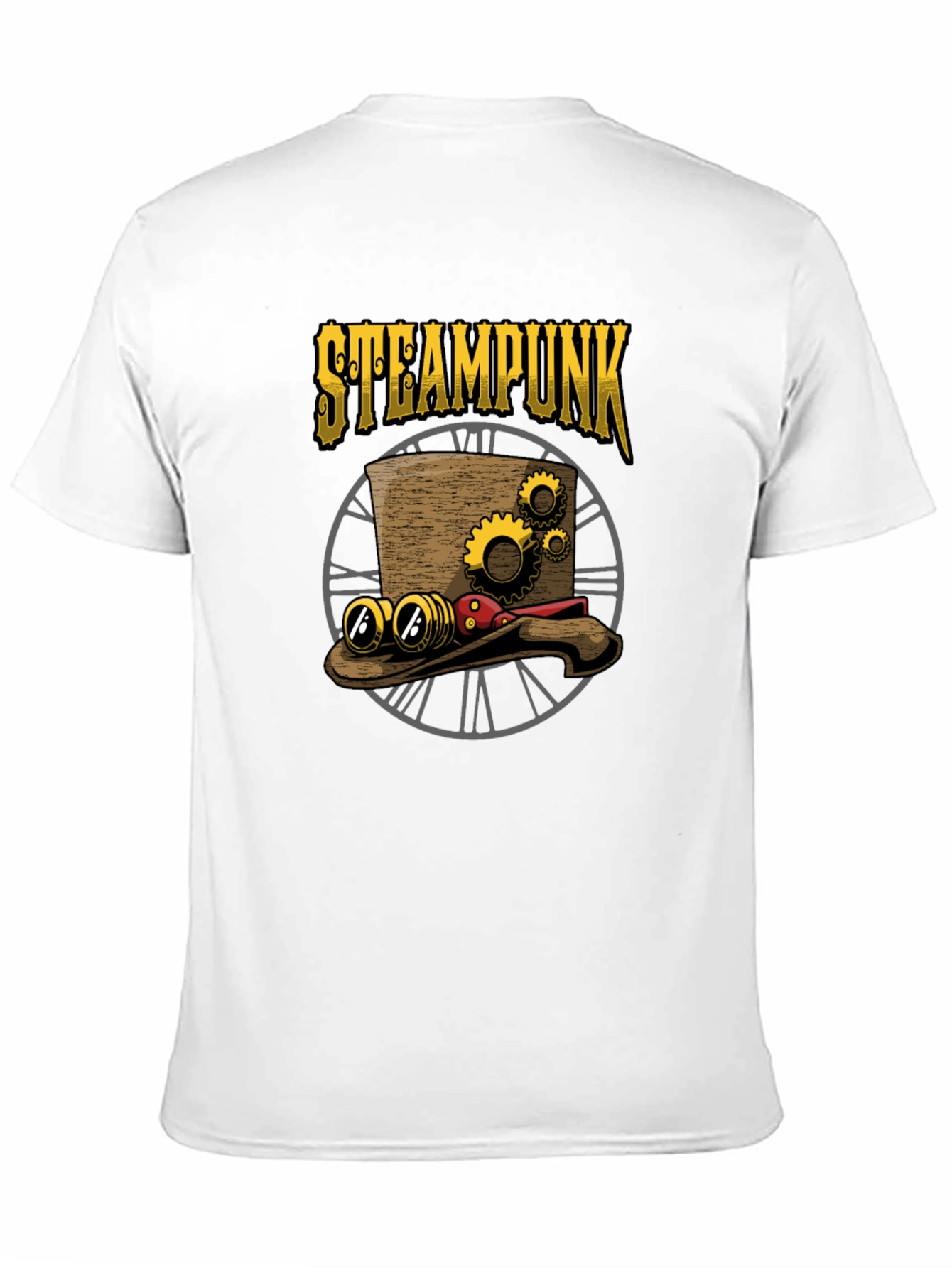 Steampunk Hat Graphic T-Shirt - Unique Design
