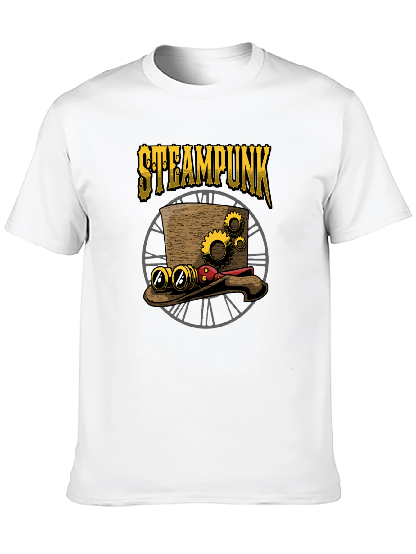 Steampunk Hat Graphic T-Shirt - Unique Design