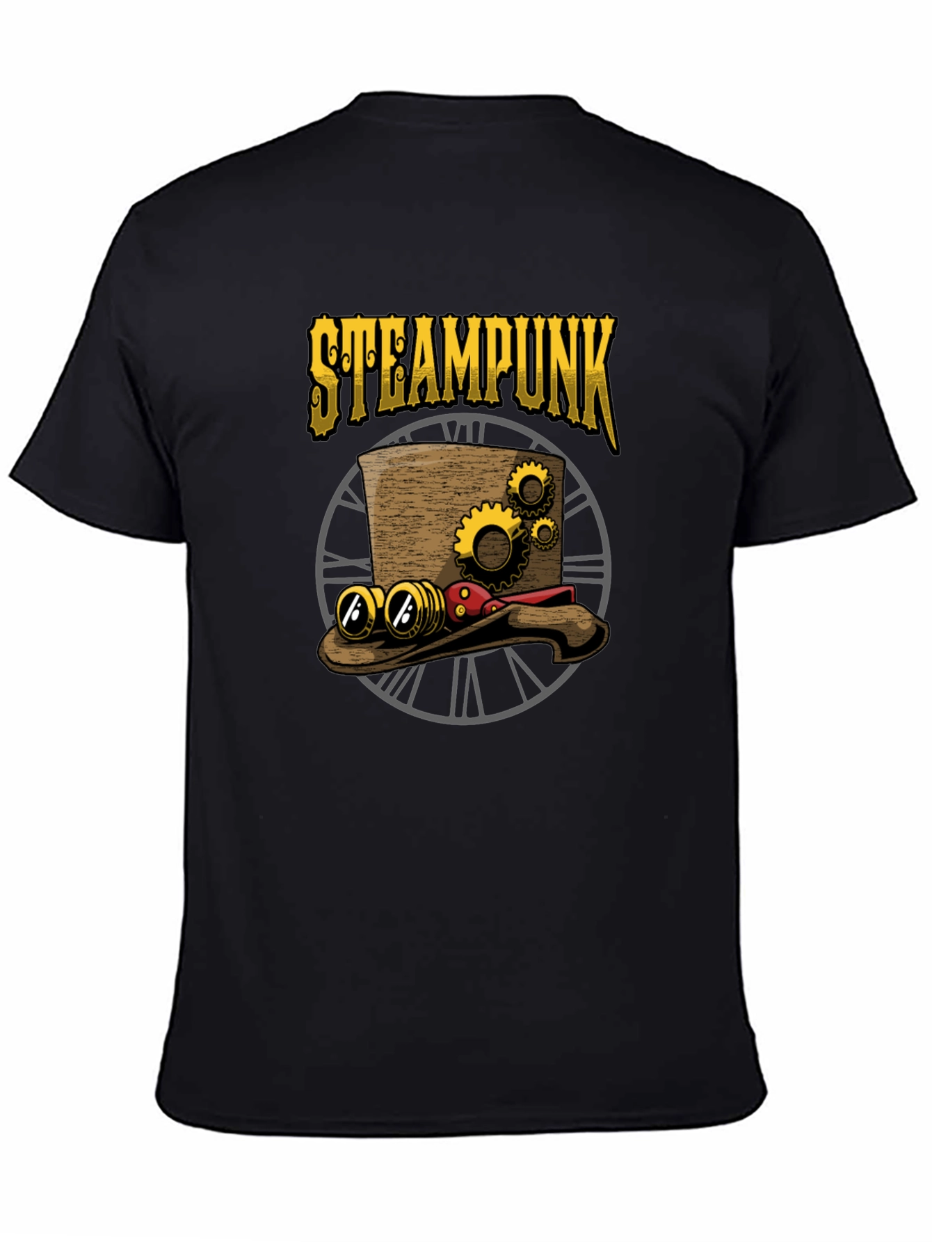 Steampunk Hat Graphic T-Shirt - Unique Design