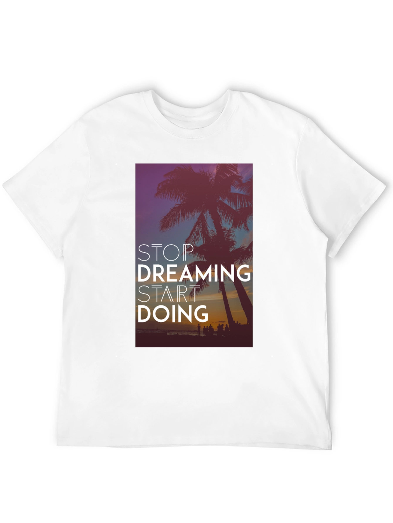 Stop Dreaming Start Doing Black Graphic Tee