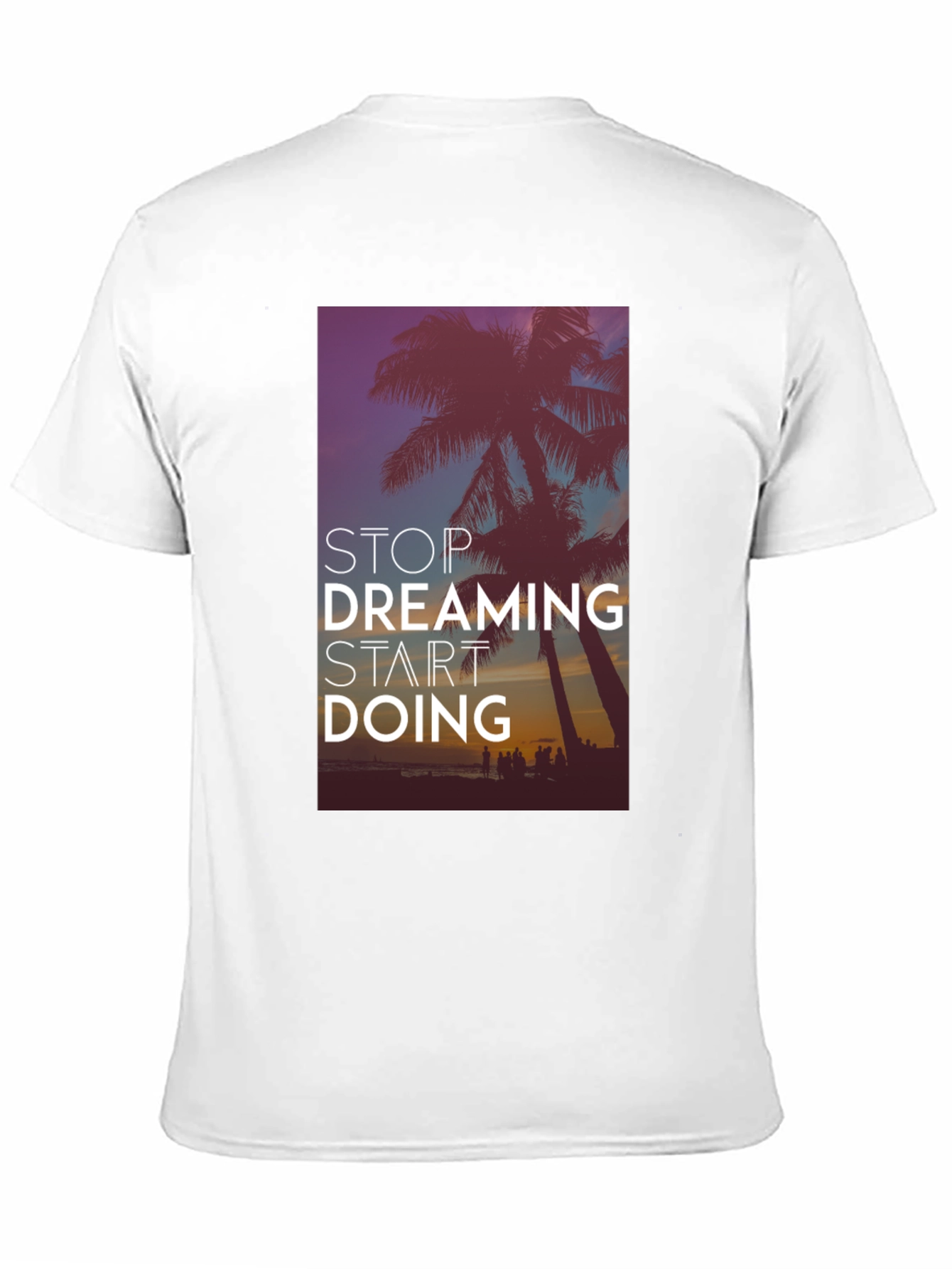 Stop Dreaming Start Doing Black Graphic Tee