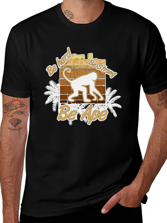 Be Ape Black Graphic T-Shirt
