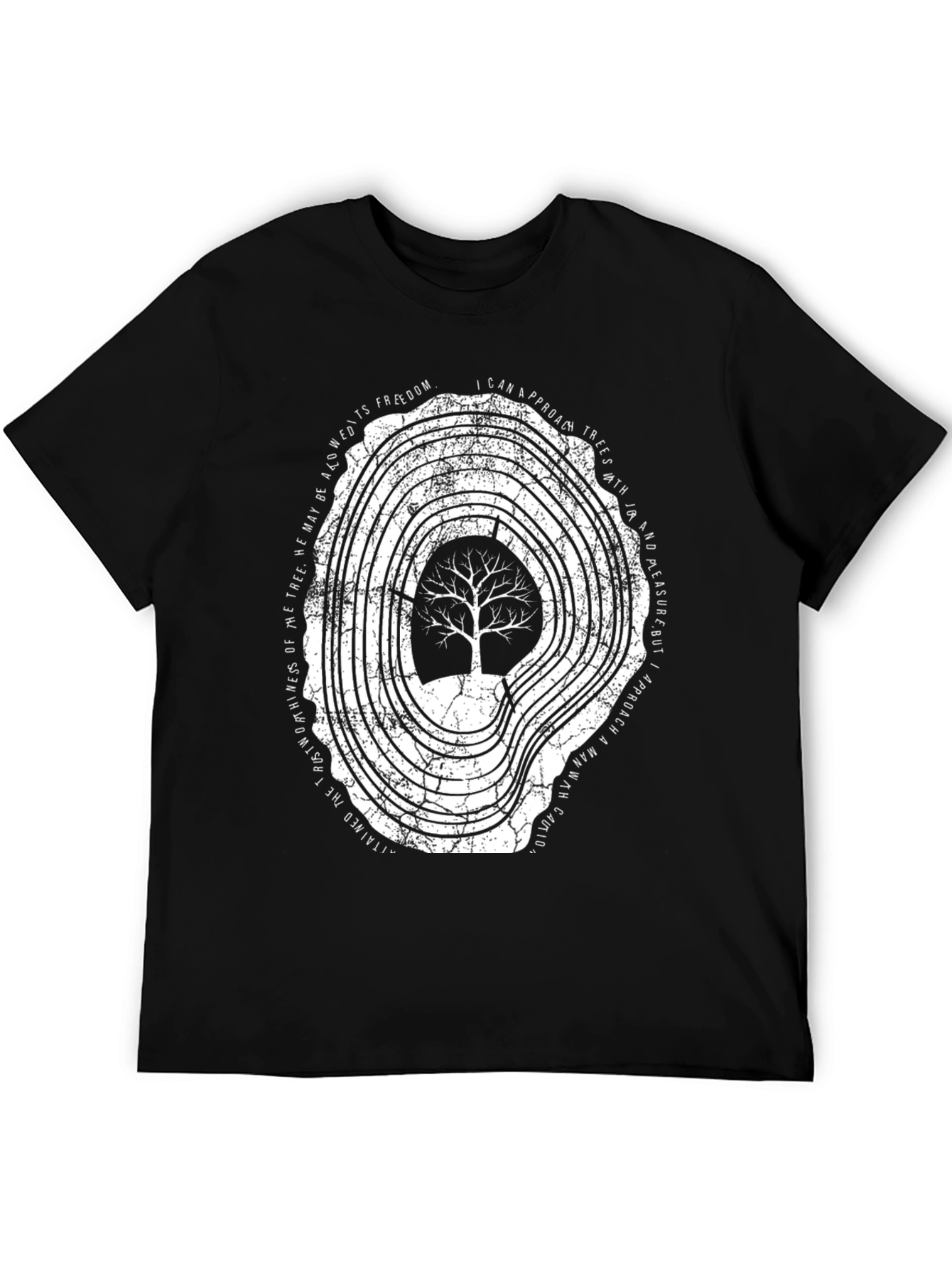 Tree Ring Graphic Tee - Nature Inspired Menswear