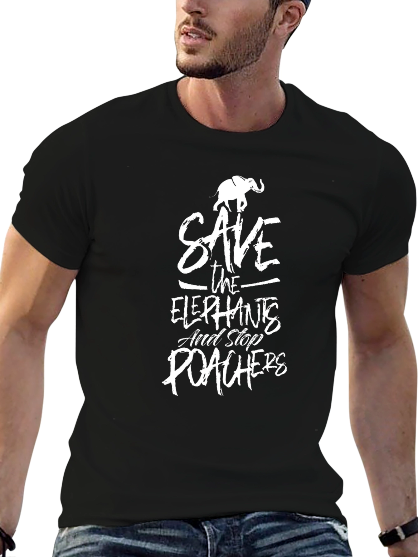 Save The Elephants Graphic T-Shirt