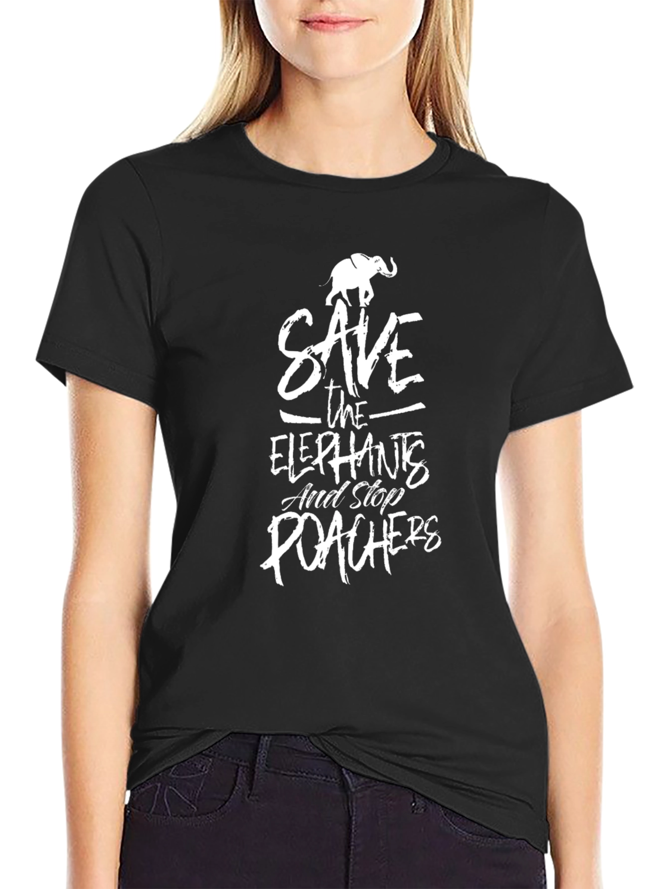 Save The Elephants Graphic T-Shirt