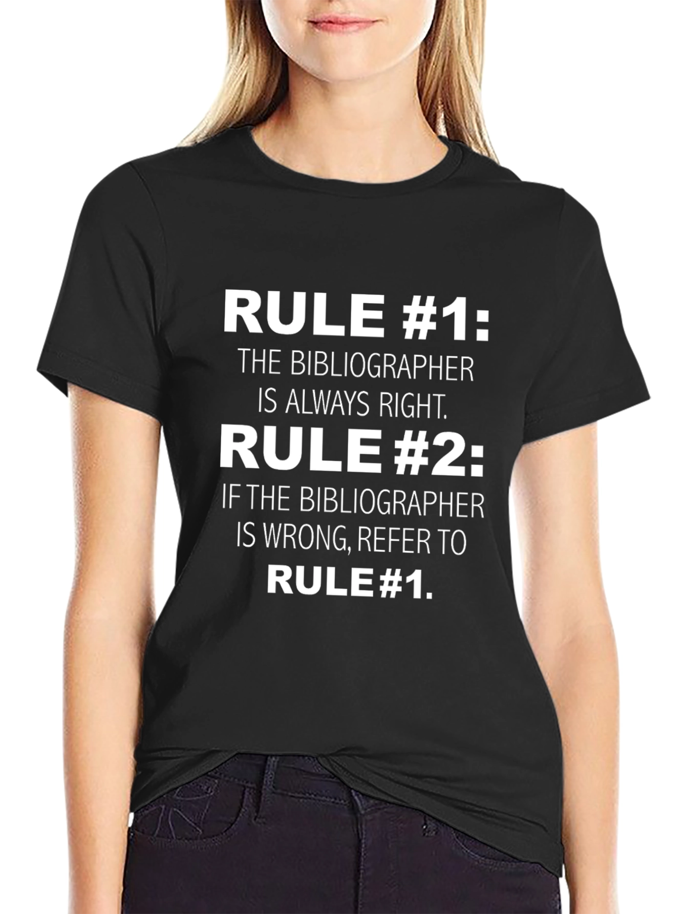 Bibliographer Rules Funny T-Shirt