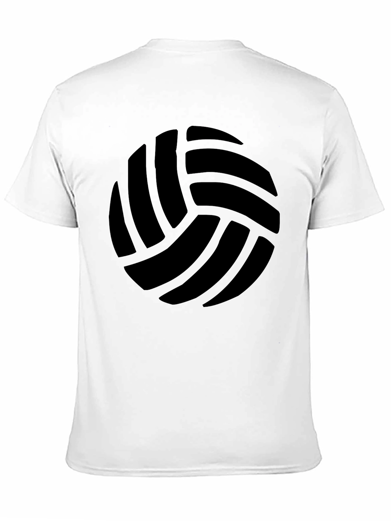 Black Volleyball Graphic T-Shirt - Casual Mens Tee