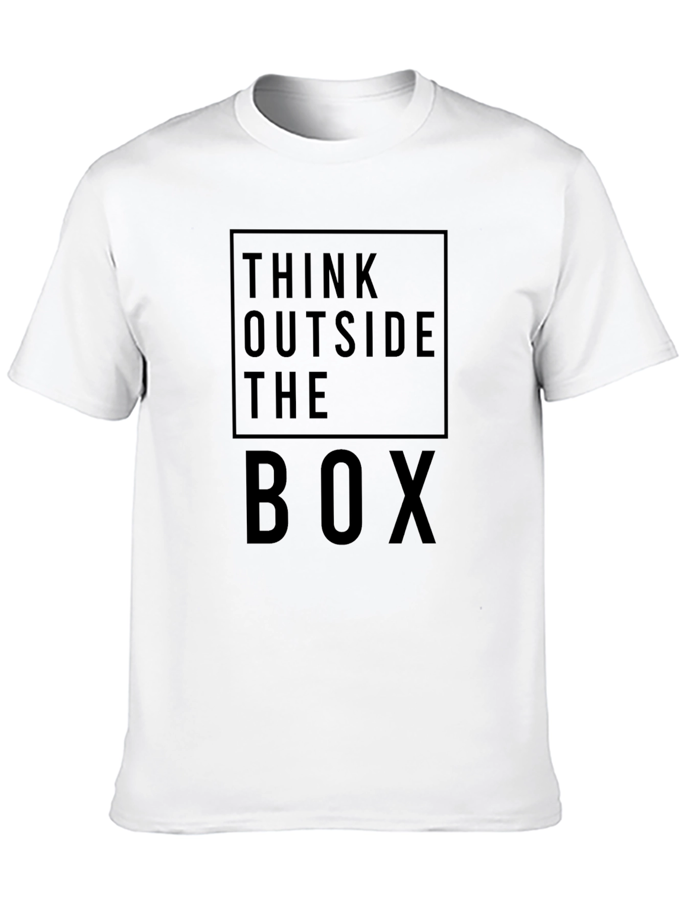 Think Outside the Box Graphic Tee - Black