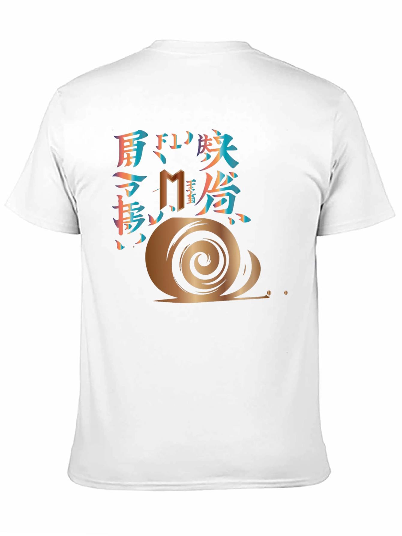 Snail Graphic Print Mens Black T-Shirt