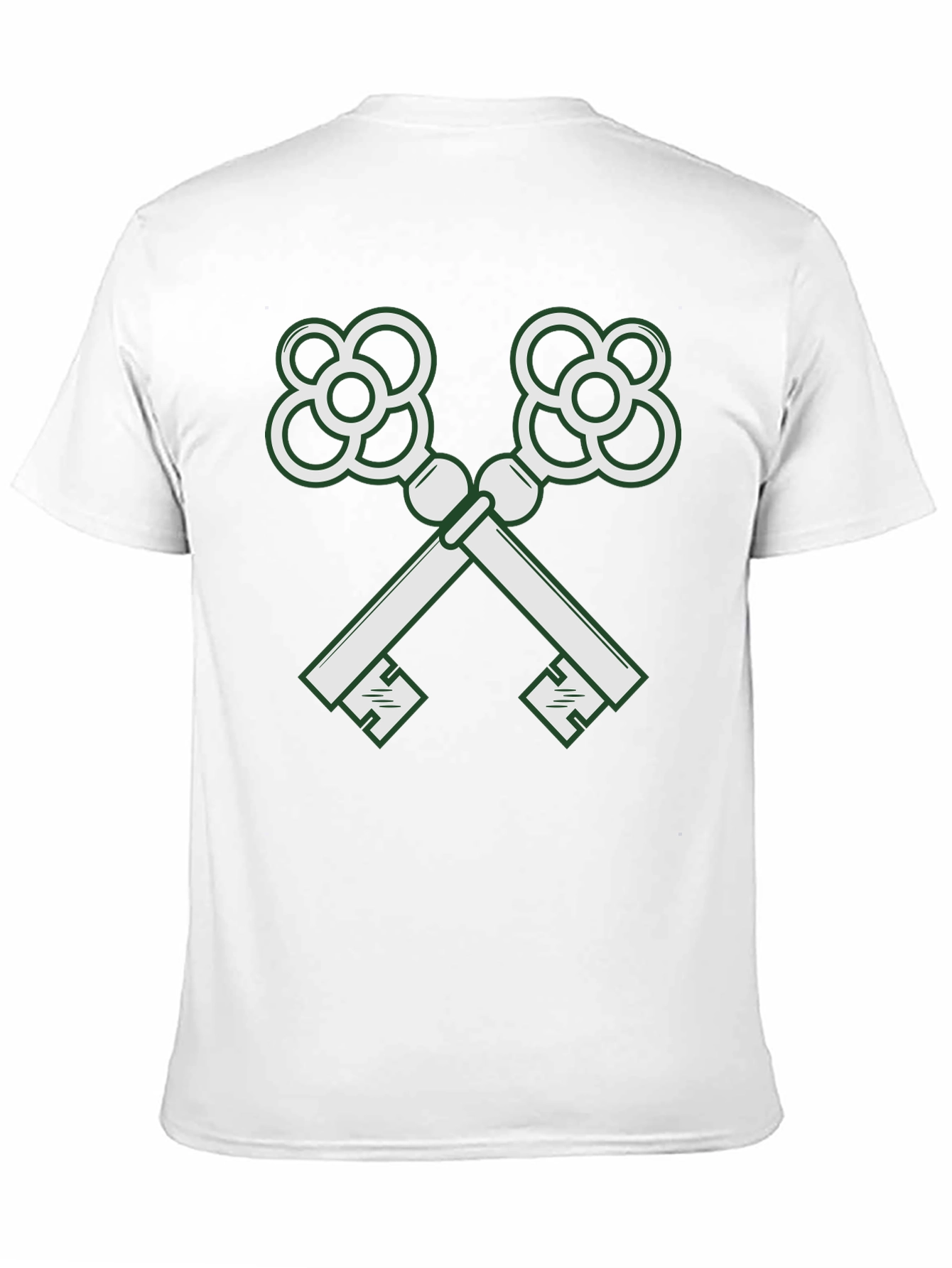 Crossed Keys Graphic Black T-Shirt