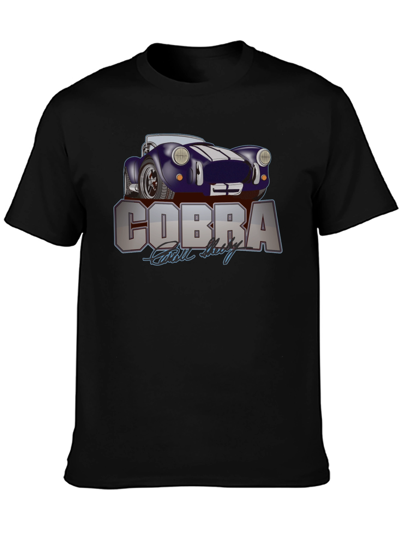 Cobra Car Graphic T-Shirt - Mens Black Tee
