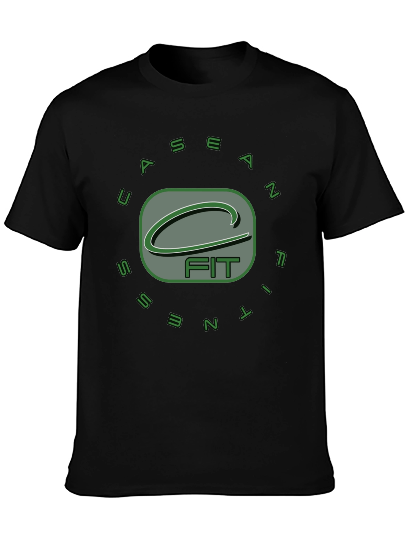 Sean Fitness Black Graphic T-Shirt