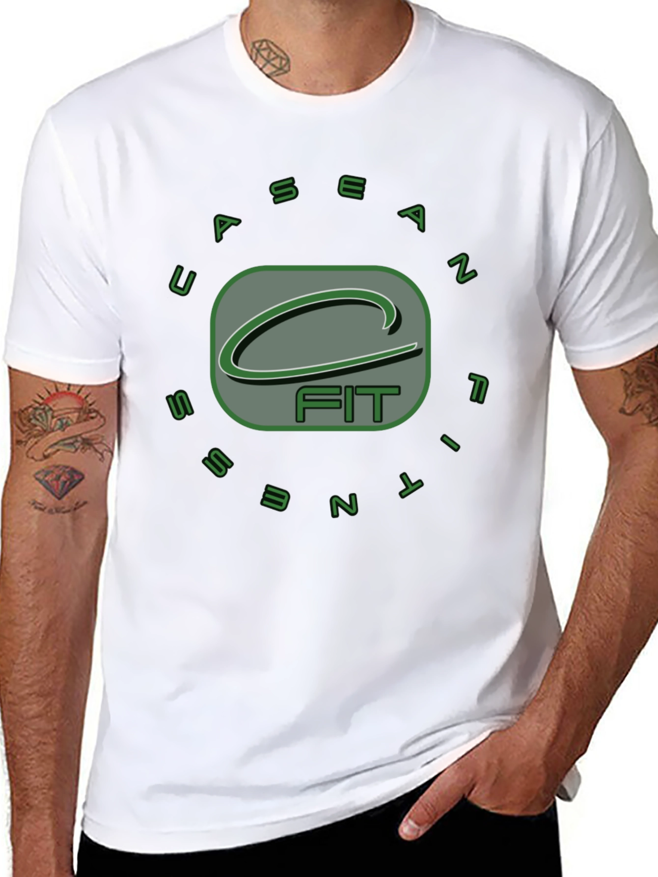 Sean Fitness Black Graphic T-Shirt